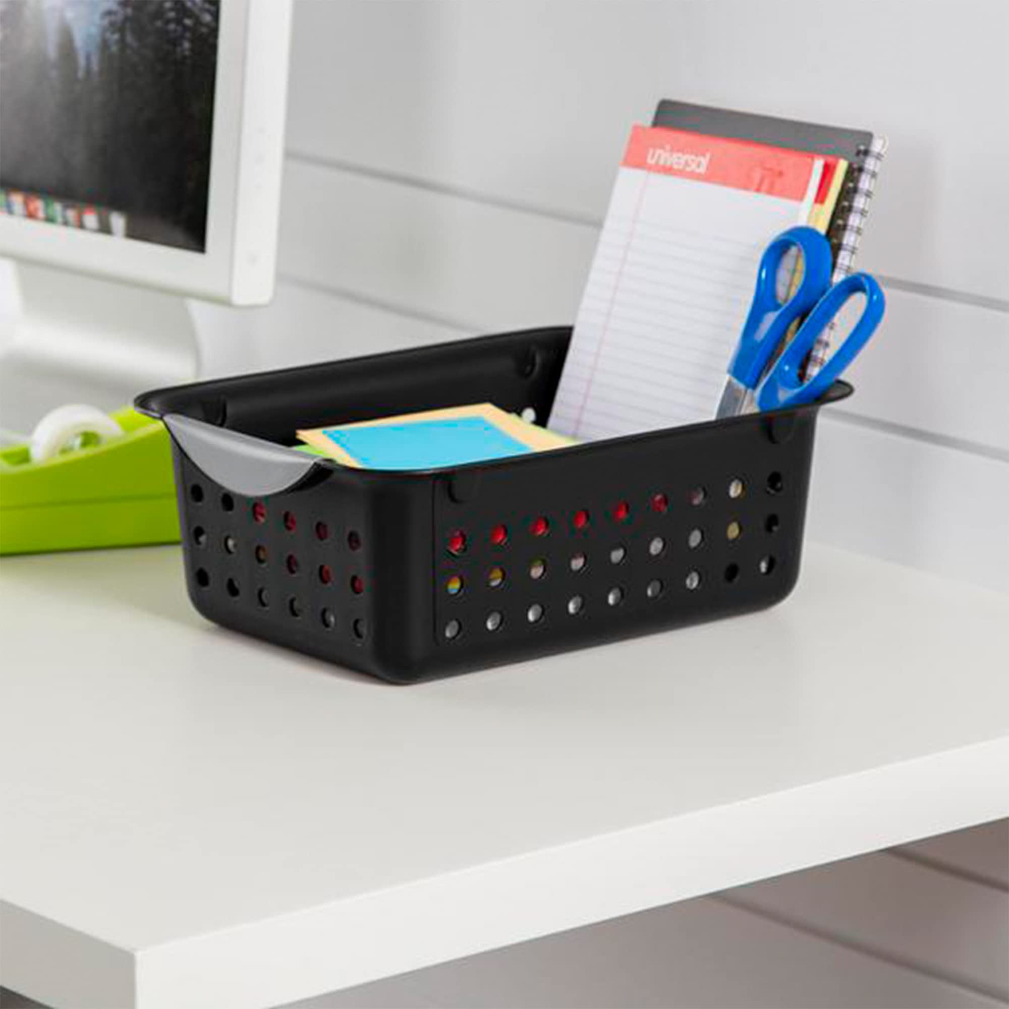 sterilite-small-ultra-basket-storage-bin-for-closets-cabinets-pantry-shelving-an image 4