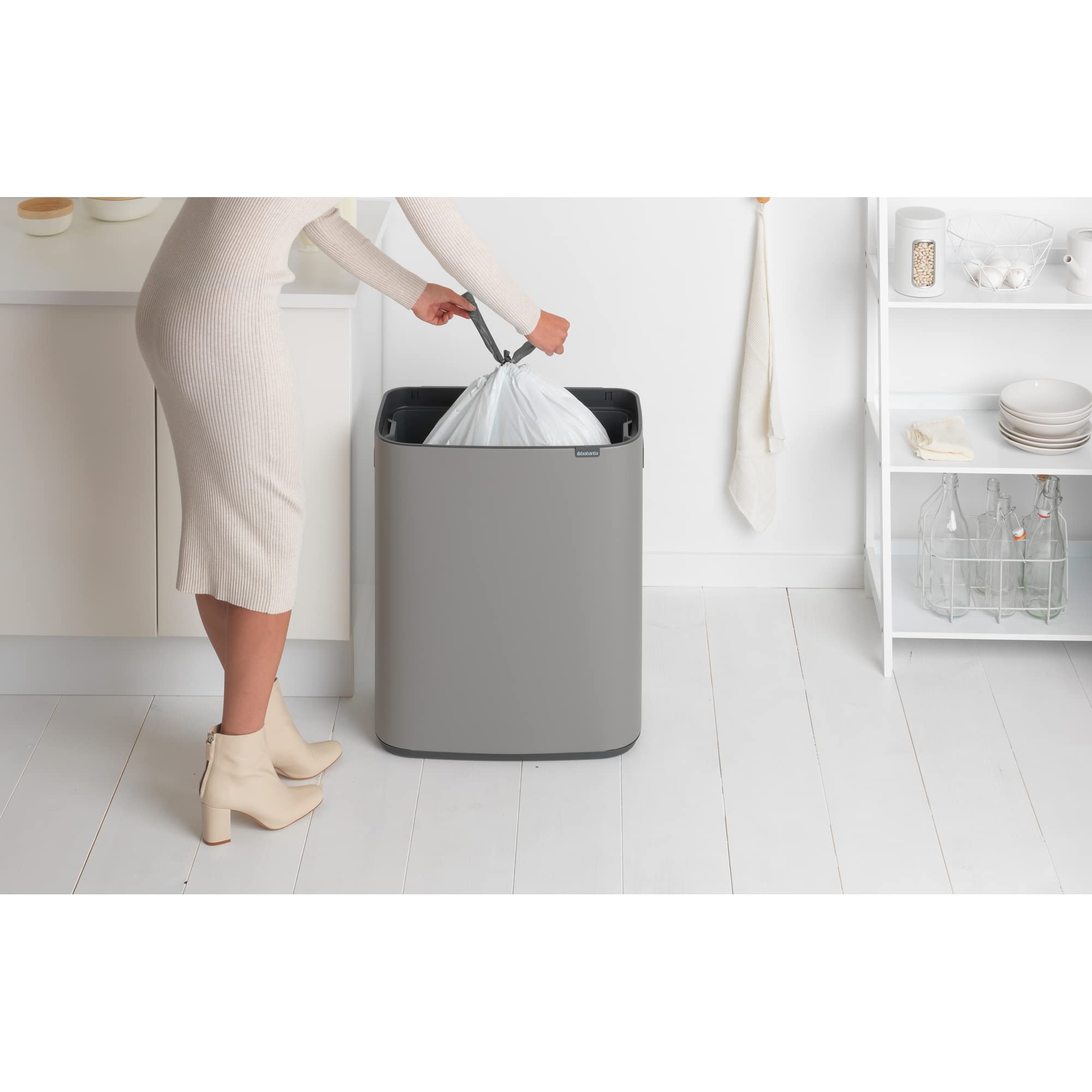 brabantia-bo-touch-top-kitchen-trash-can-16-gal-mineral-gray-soft-close-single-c image 8