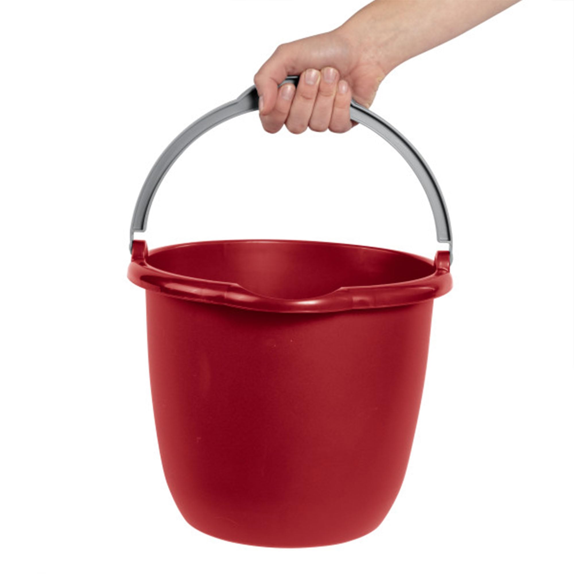 sterilite-10-qt-spout-pail-with-handle-12-pack-household-cleaning-bucket-car-was image 5
