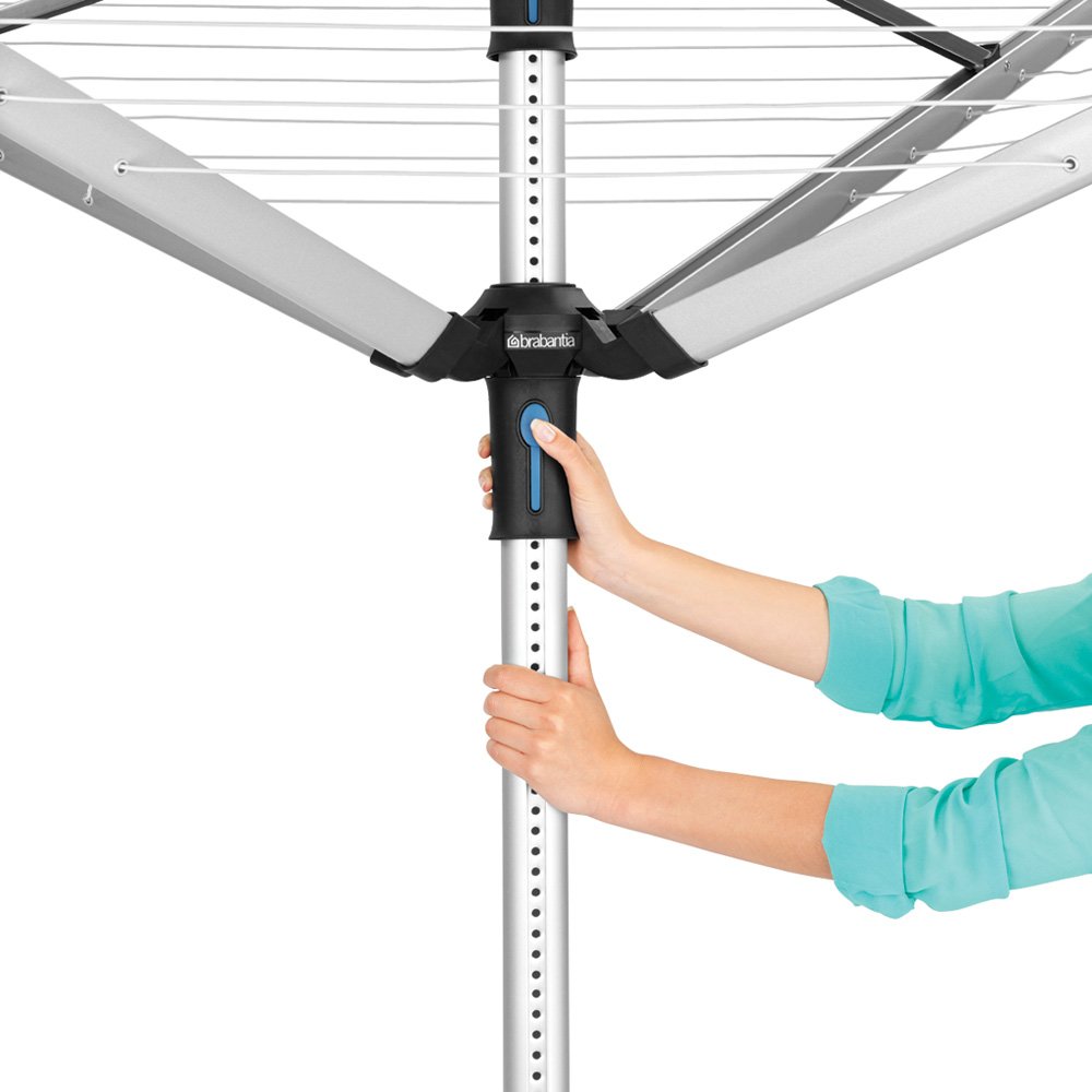 brabantia-lift-o-matic-advance-4-arm-outdoor-clothesline-164-ft-gray image 2