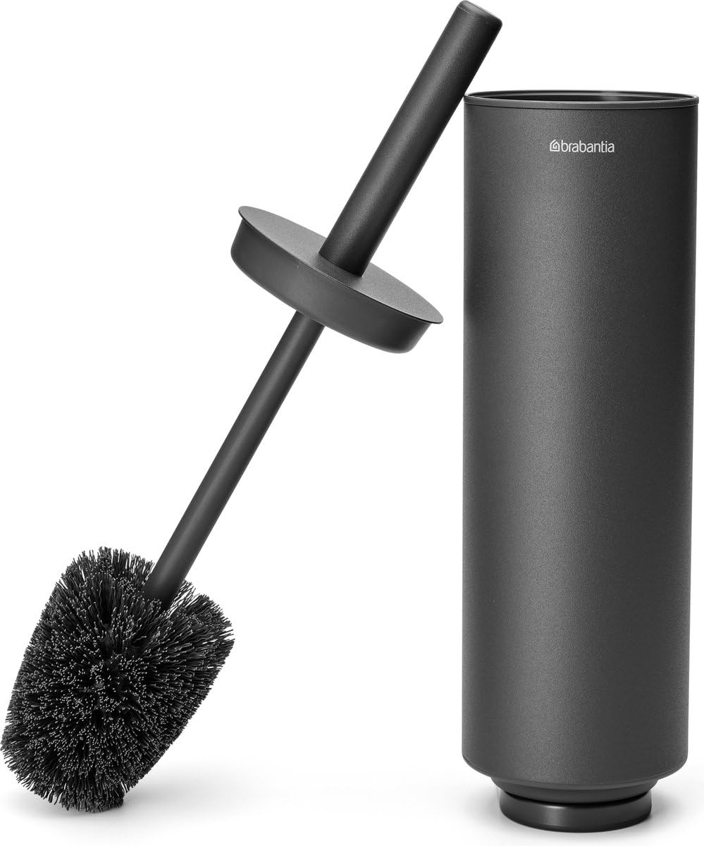 brabantia-mindset-toilet-brush-holder-mineral-infinite-gray-wall-mountable-remov image 1