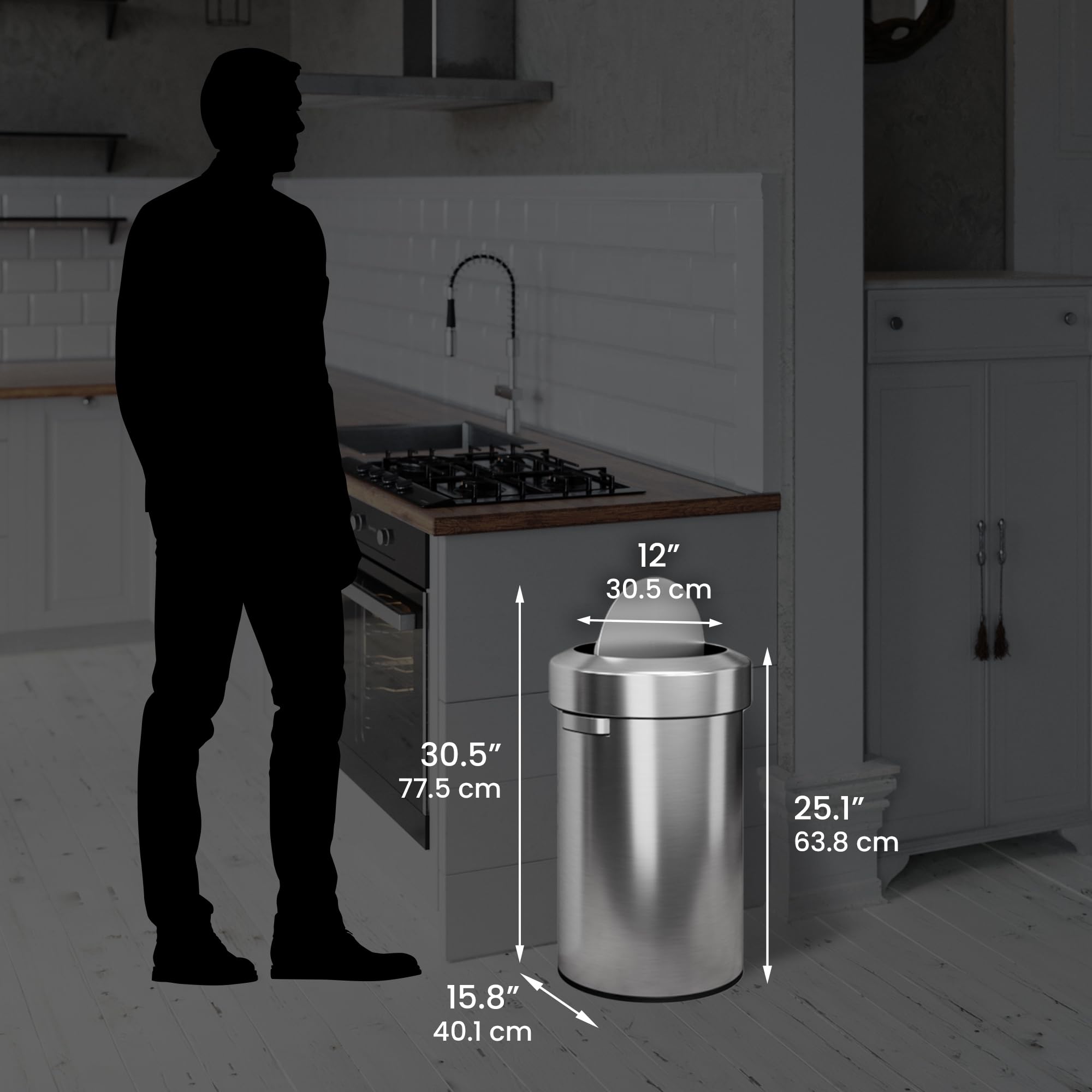 itouchless-titan-17-gallon-swing-open-trash-can-stainless-steel-self-balancing-f image 6