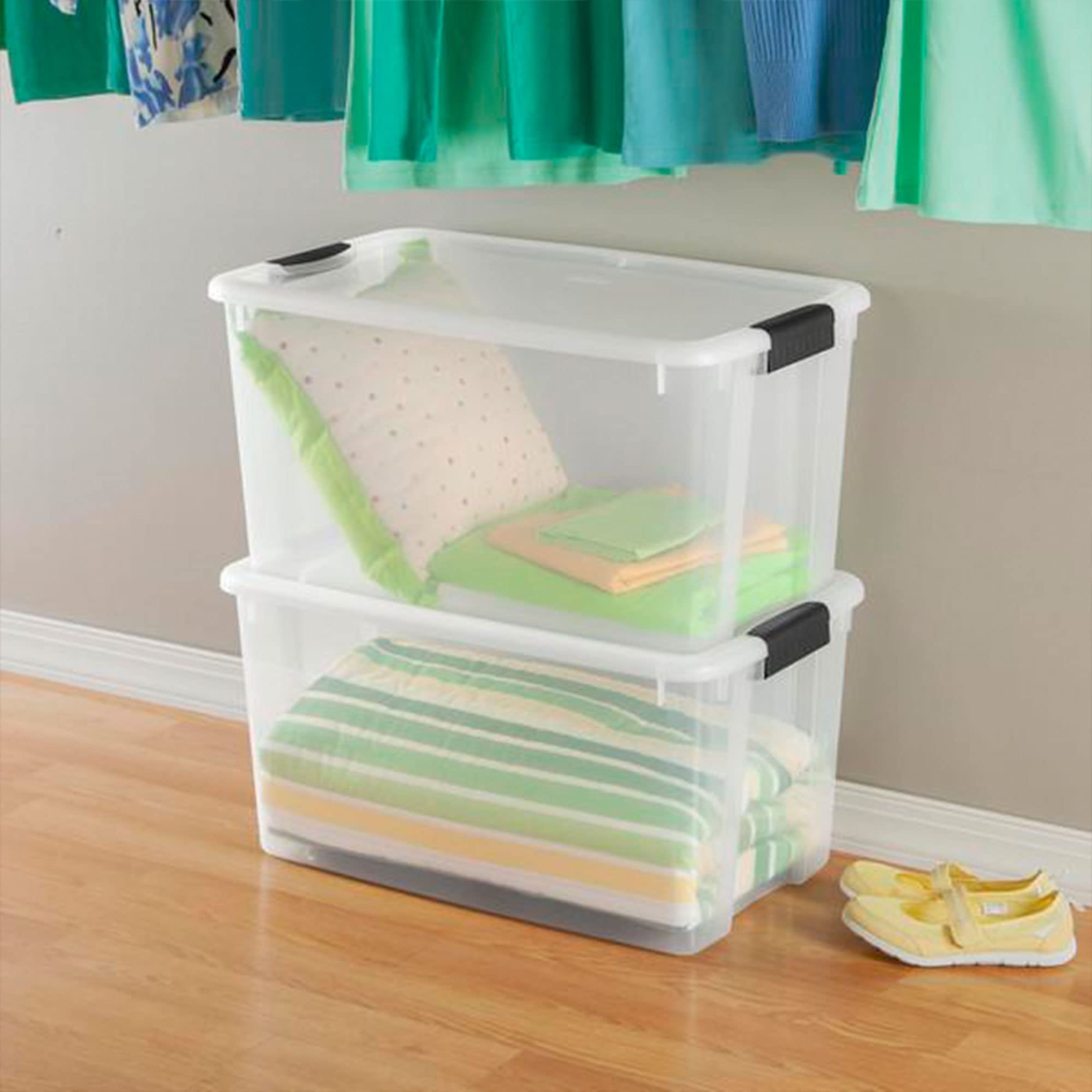 sterilite-storage-solution-with-106-quart-clear-latching-tote-4-pack-66-quart-st image 6
