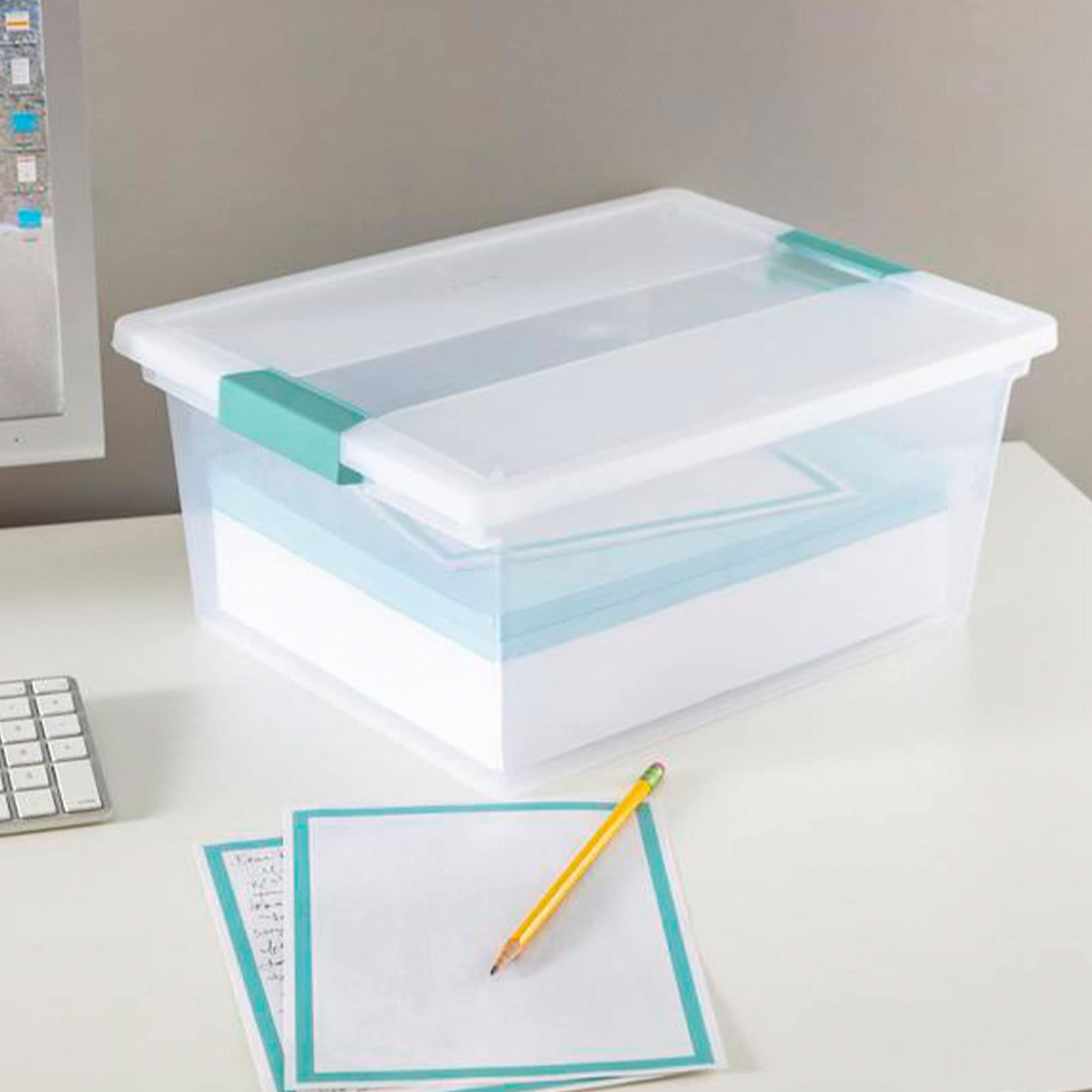 sterilite-deep-clear-plastic-stackable-storage-container-bin-box-tote-with-clear image 6