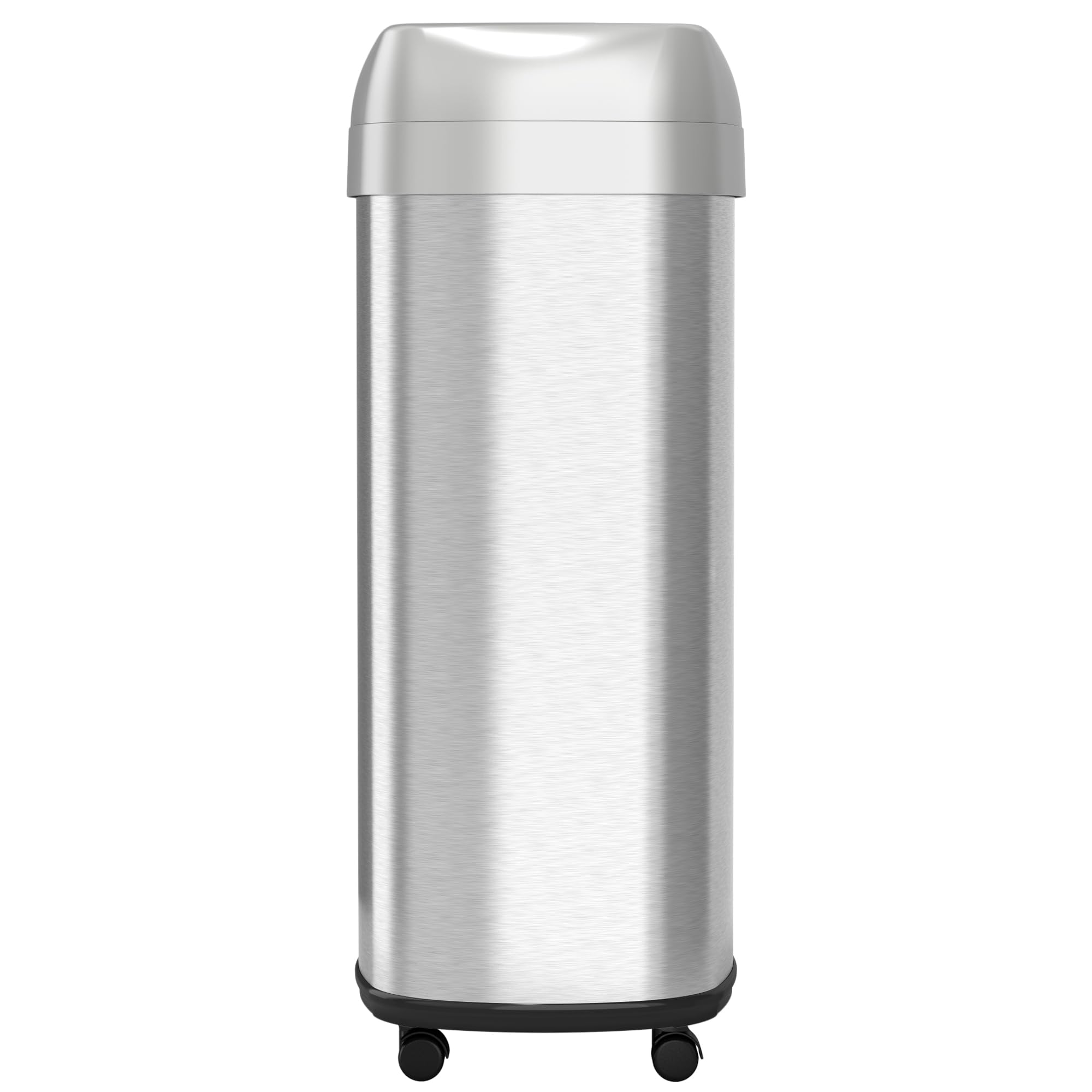 itouchless-16-gallon-open-top-kitchen-trash-can-recycling-bin-with-wheels-and-du image 5