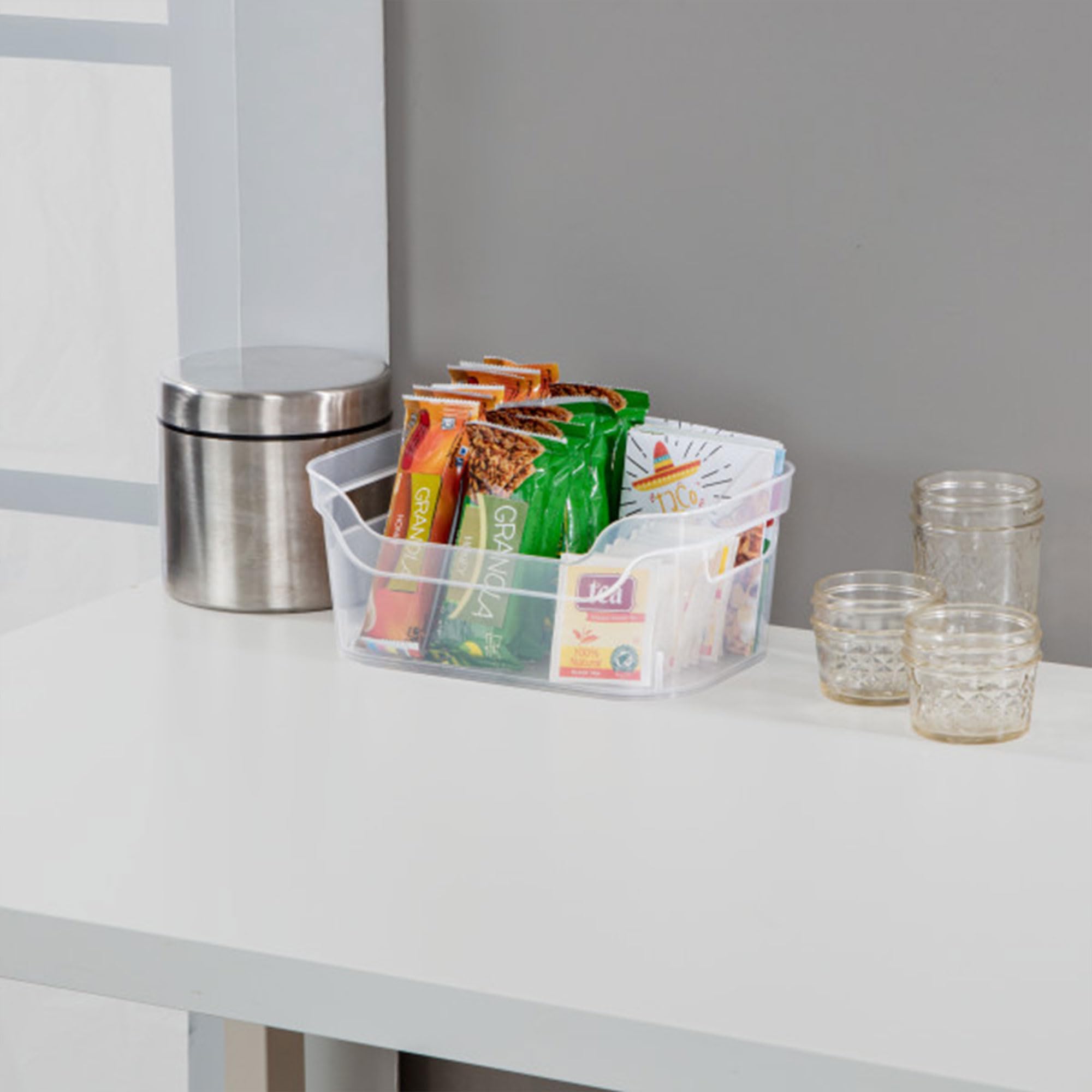 sterilite-9-5-x-6-5-x-4-inch-small-open-scoop-front-clear-storage-bin-with-carry image 6