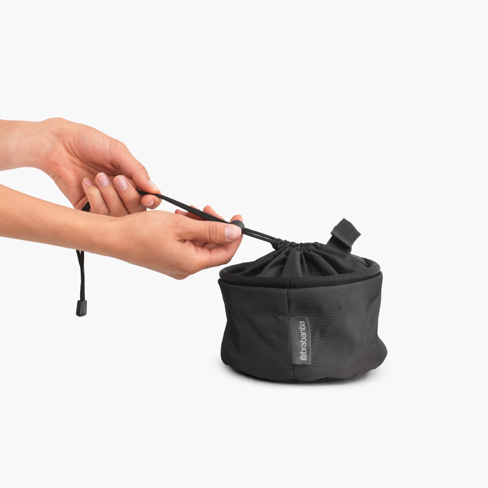 brabantia-compact-clothespin-storage-bag-with-hanging-loop-closing-cord-matt-bla image 3