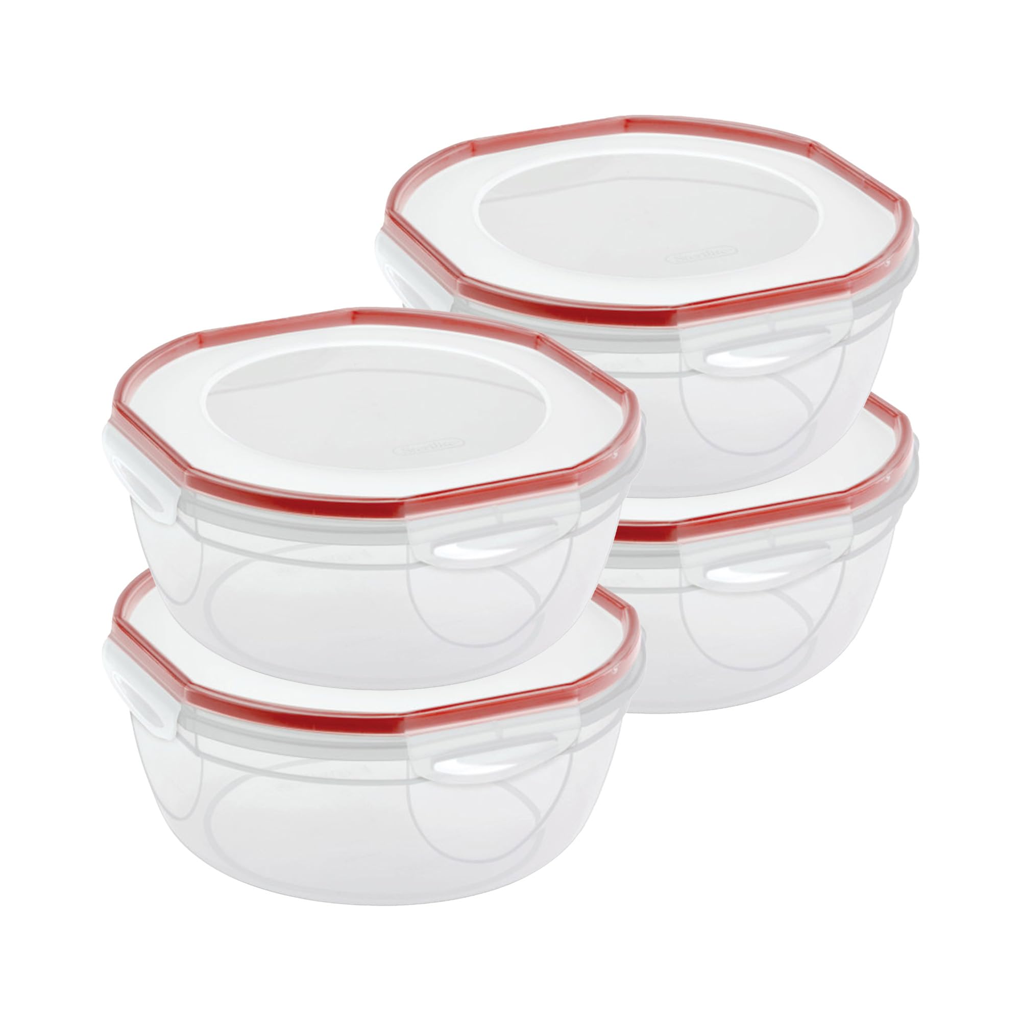 sterilite-ultra-seal-4-7-qt-food-storage-bowl-with-airtight-lid-4-pack-bpa-free image 1