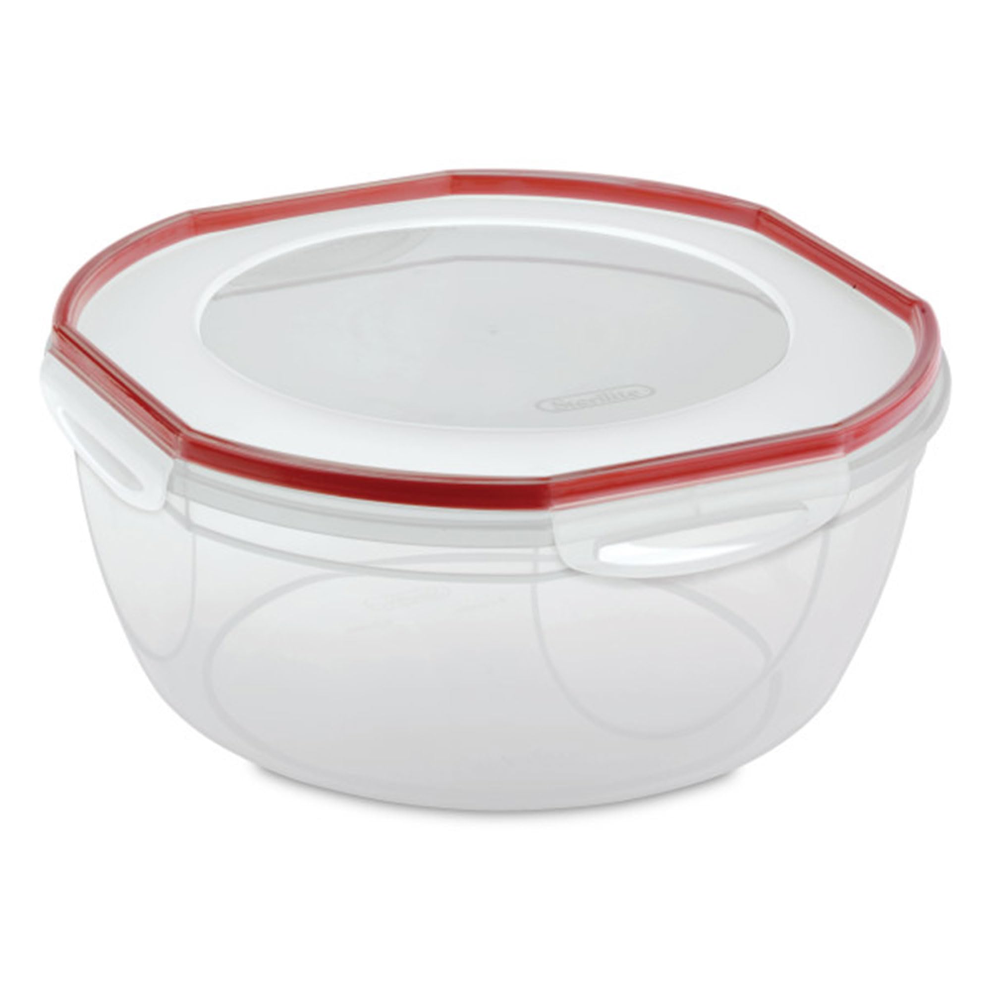 sterilite-ultra-seal-8-1-qt-bowl-large-airtight-food-storage-container-with-latc image 2