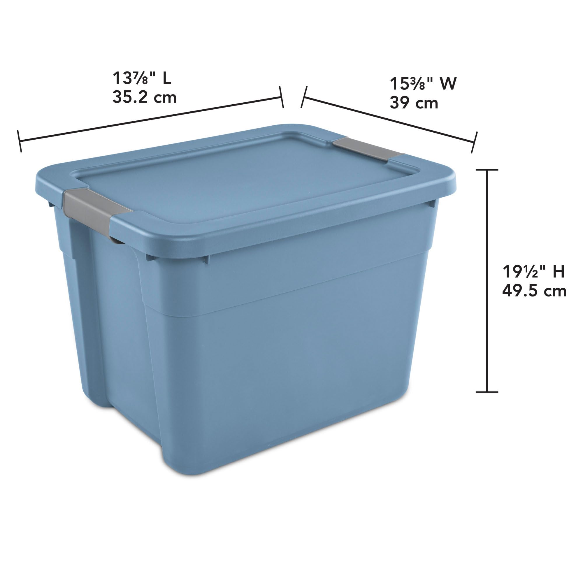 sterilite-12-gallon-latching-tote-stackable-storage-bin-container-with-secure-li image 3