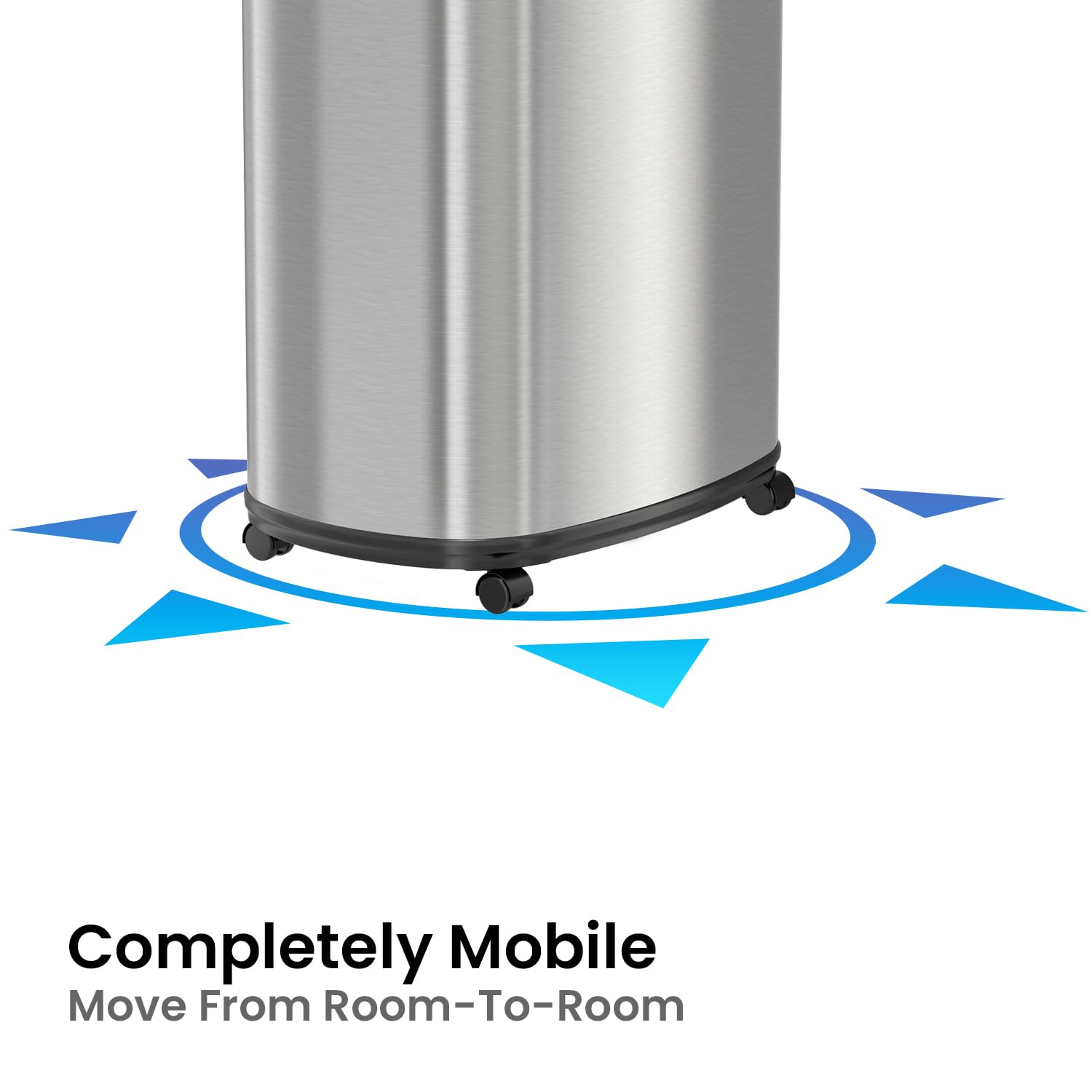 itouchless-sensorcan-13-gallon-automatic-sensor-trash-can-with-wheels-stainless- image 5