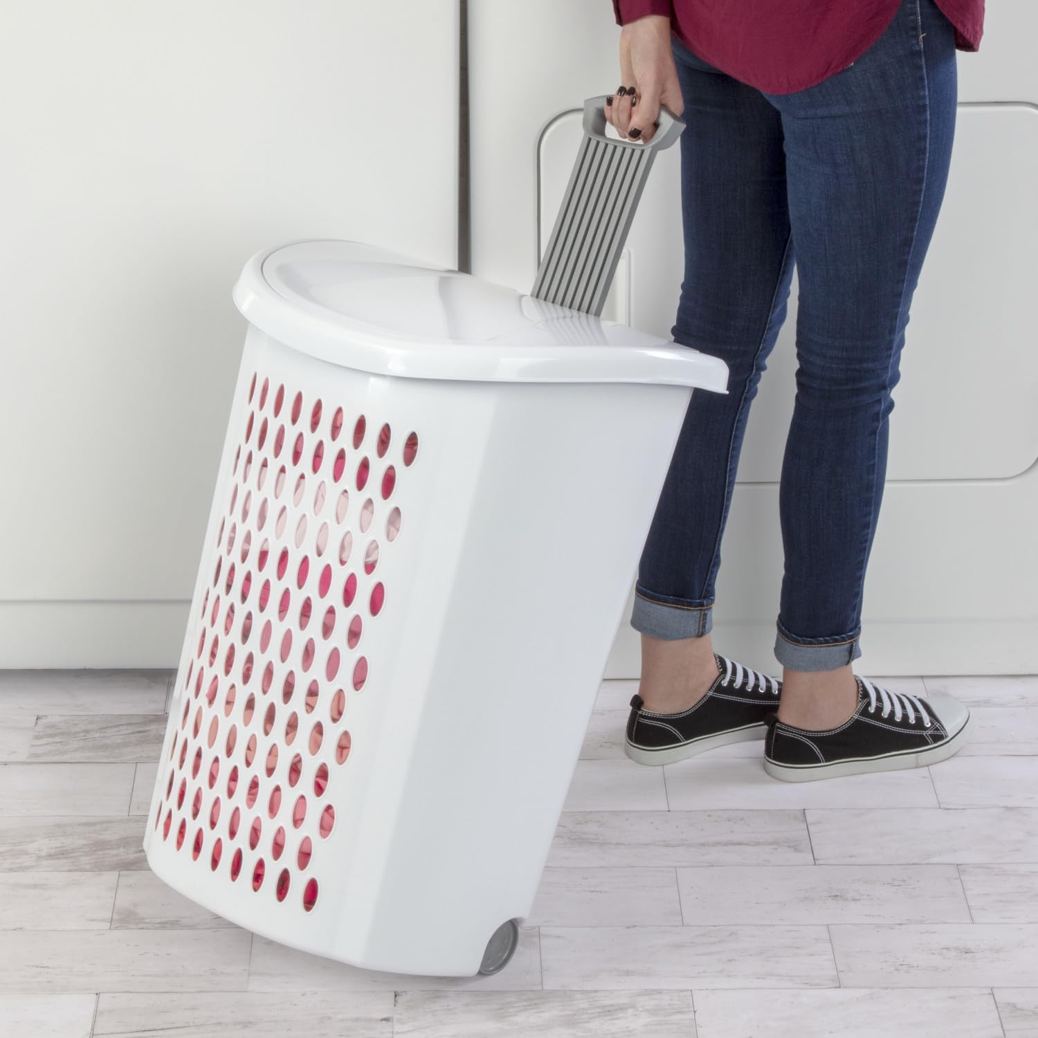 sterilite-ultra-wheeled-laundry-hamper-with-lid-2-bushel-white-3-pack image 8