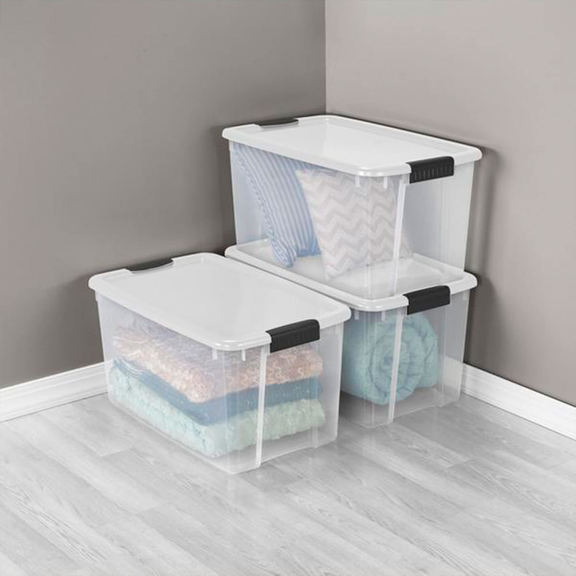 sterilite-70-quart-stackable-latching-storage-tote-4-pack-6-quart-container-12-p image 4