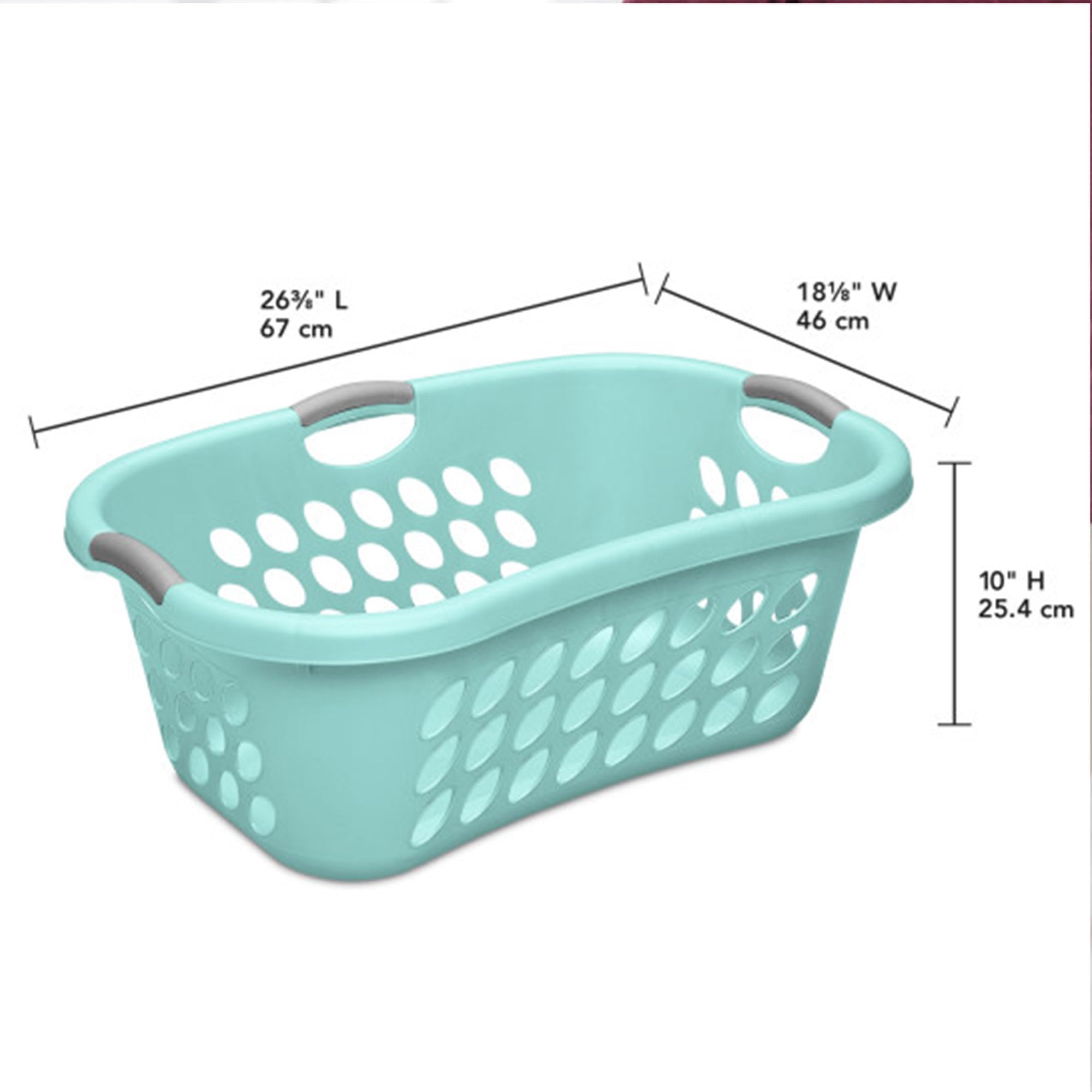 sterilite-ultra-hiphold-laundry-basket-6-pack-1-25-bushel-portable-plastic-hampe image 2