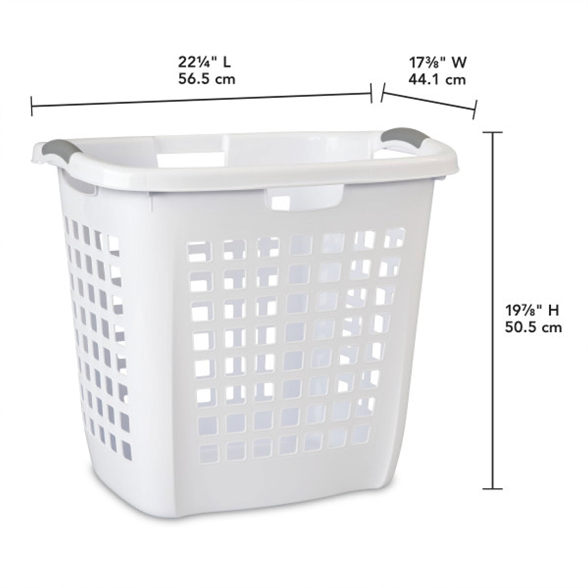 sterilite-ultra-easy-carry-laundry-hamper-with-comfort-handles-white-4-pack image 2