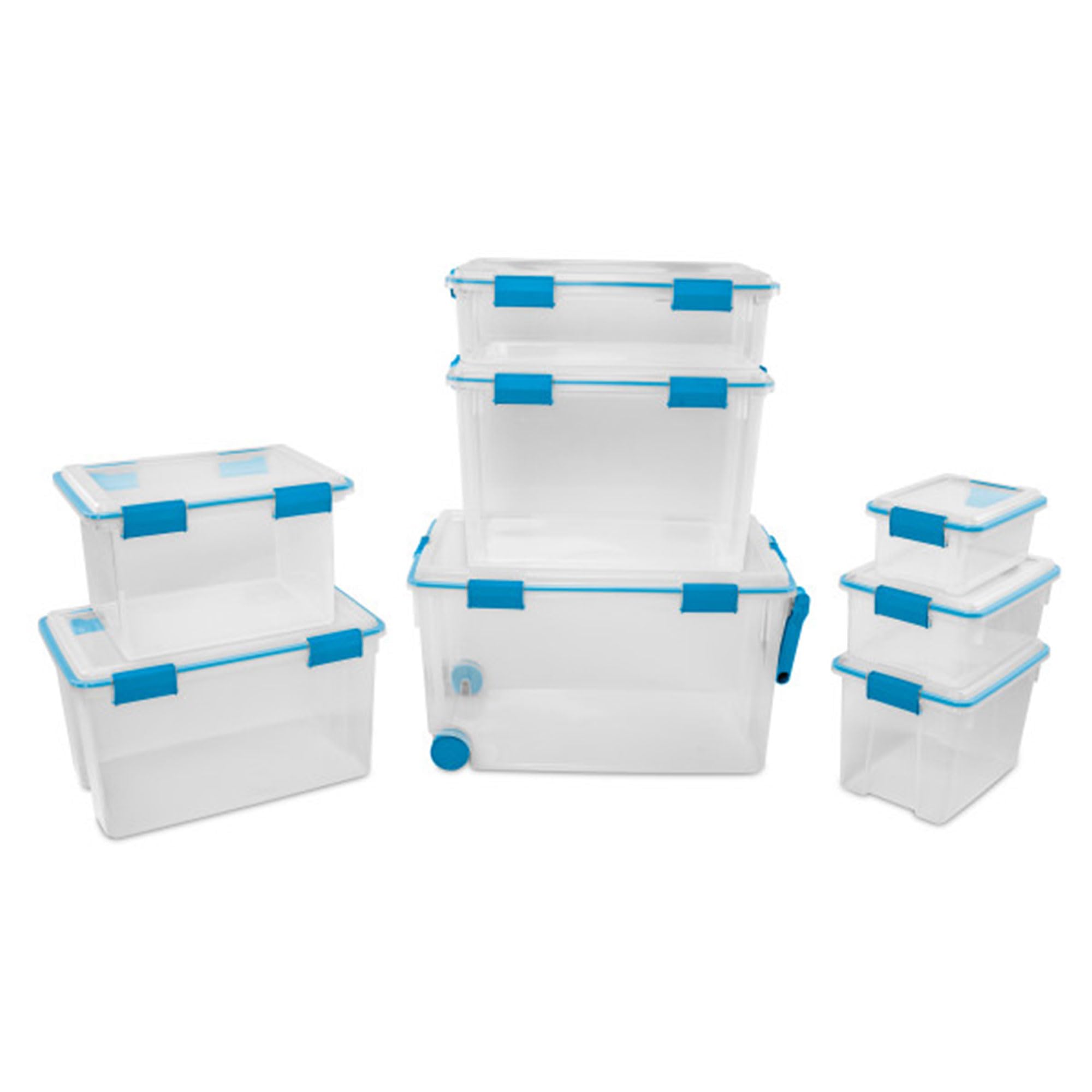 sterilite-6-pack-gasket-box-20-qt-clear-plastic-storage-bins-with-latching-lids image 8