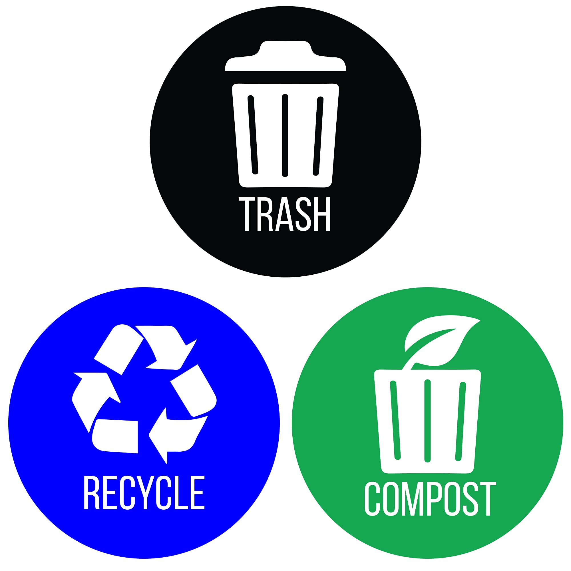itouchless-premium-vinyl-trash-recycling-compost-decals-set-of-3-3-round-waterpr image 1