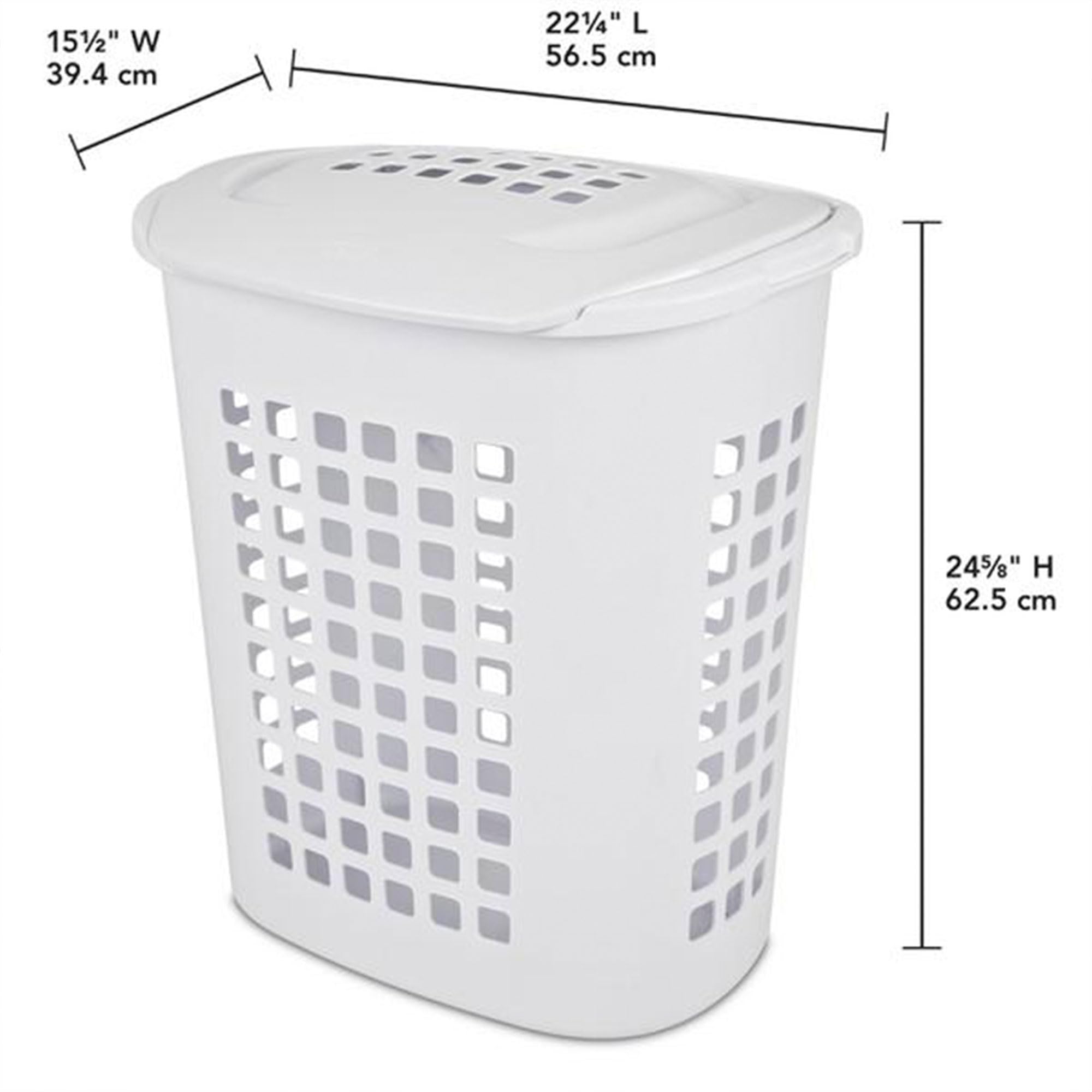 sterilite-2-3-bushel-lift-top-laundry-hamper-24-tall-white-4-pack image 2
