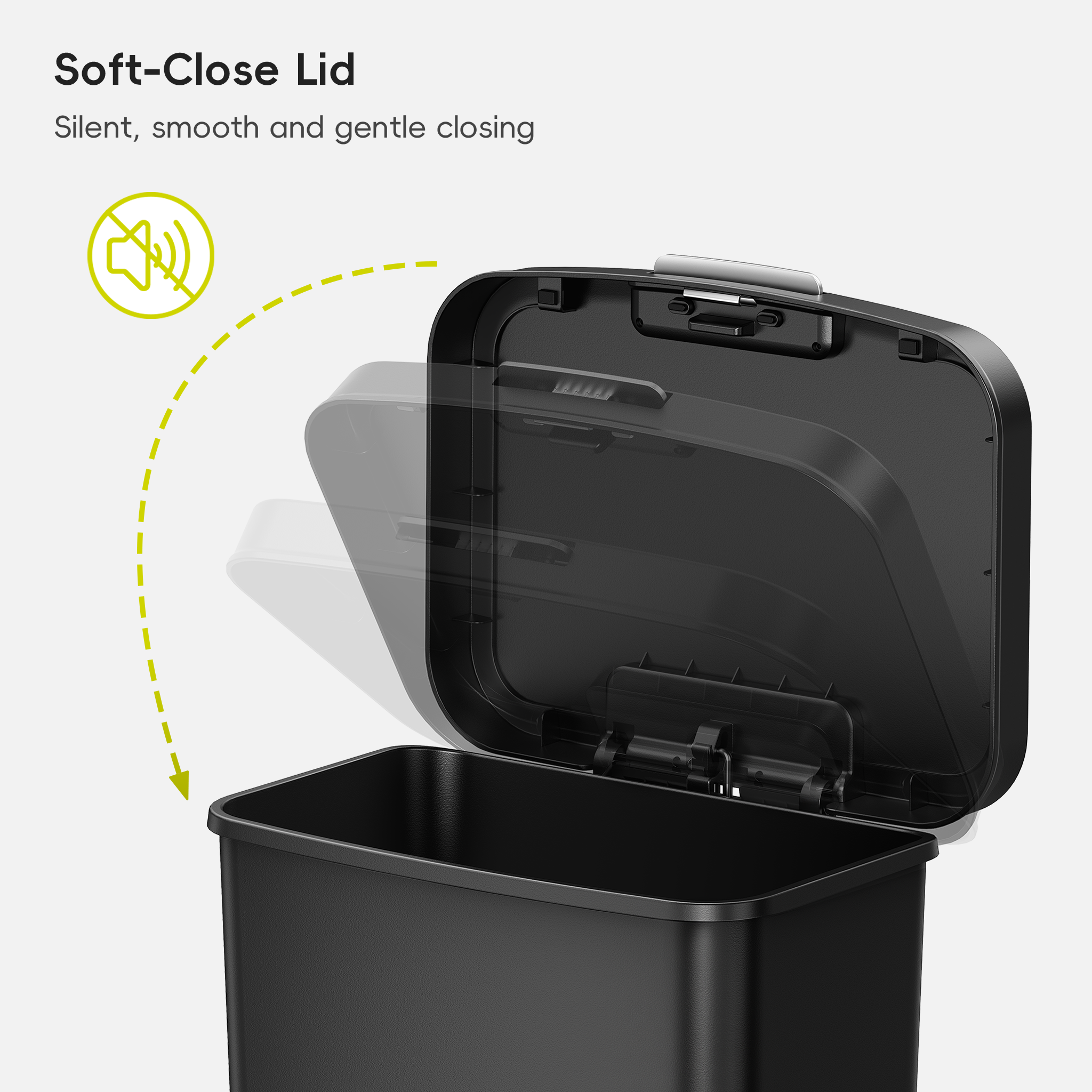 eko-45l-12-gal-pet-lock-kitchen-trash-can-with-lid image 7