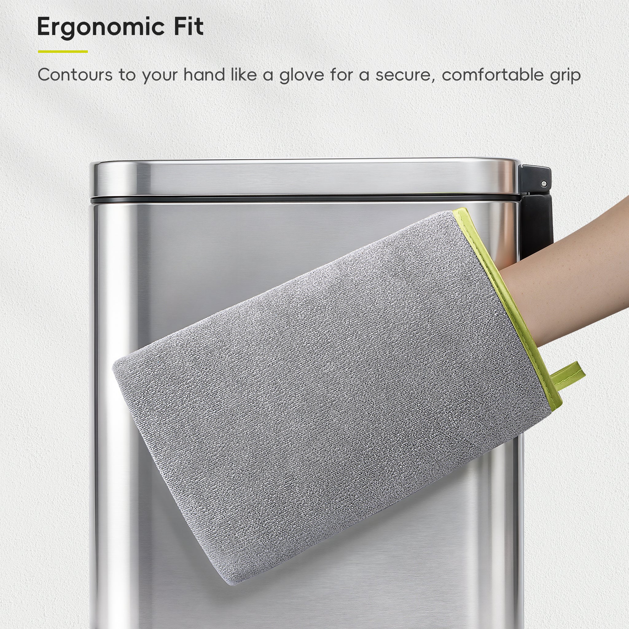 eko-microfibre-cleaning-mitt-for-stainless-steel-lint-free-reusable-dual-sided image 8