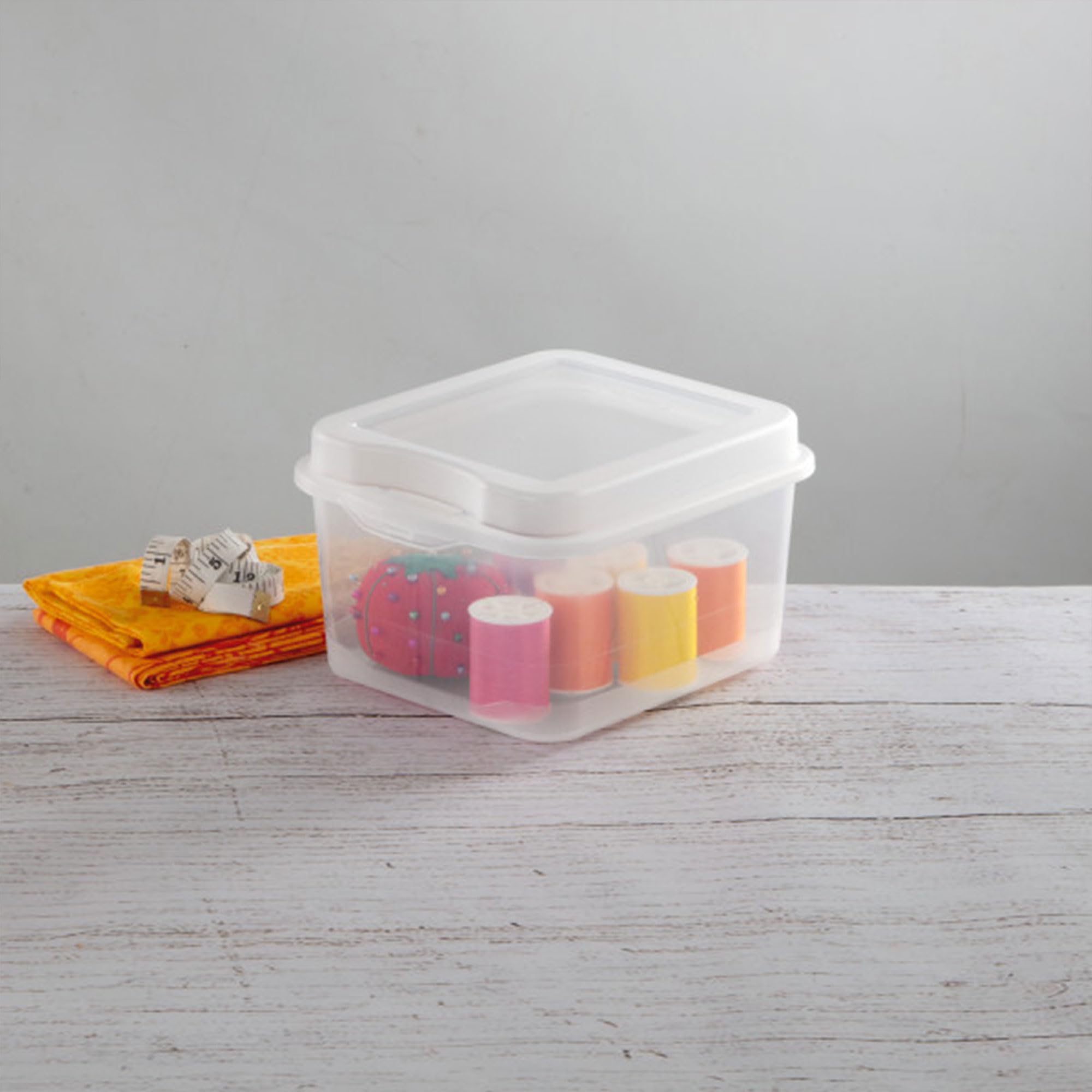 sterilite-fliptop-stackable-small-storage-bin-with-hinging-lid-clear-36-pack image 5