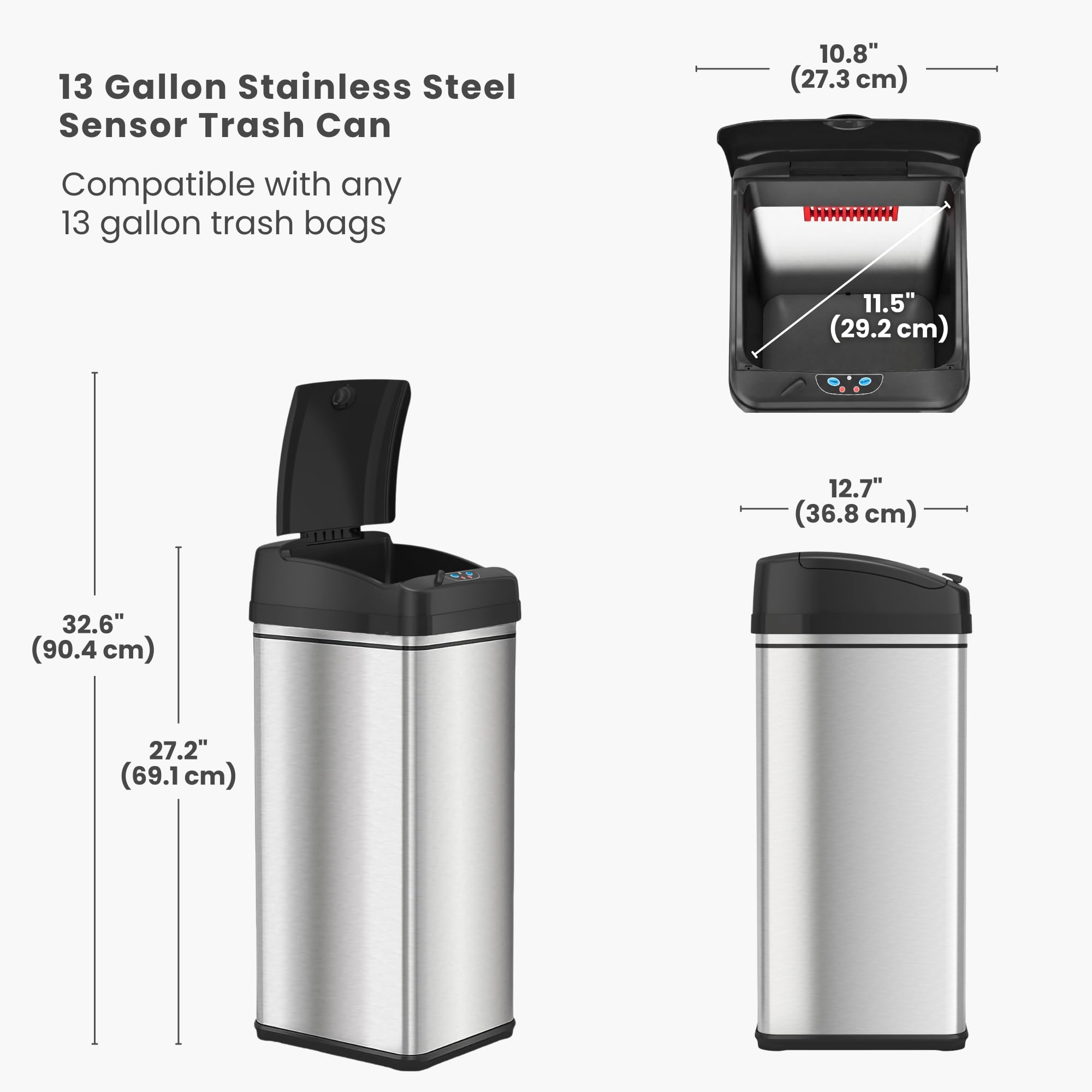 itouchless-13-gallon-50-liter-sensor-dog-poop-trash-can-with-lid-absorbx-odor-fi image 7