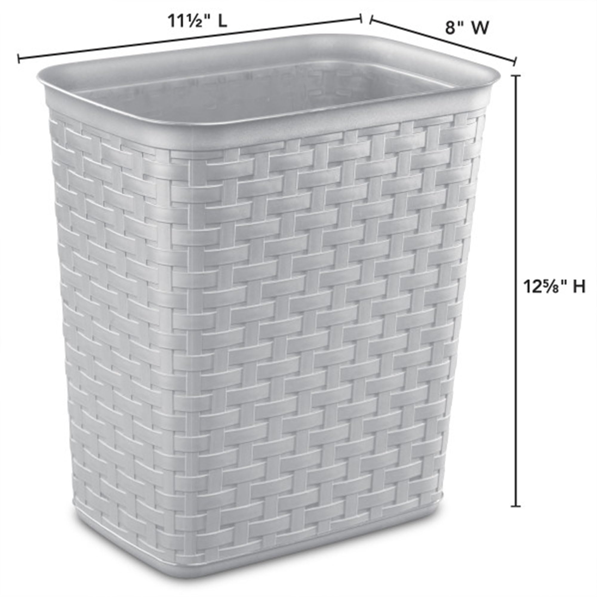 sterilite-3-4-gallon-weave-wastebasket-small-decorative-trash-can-for-bathroom-b image 4