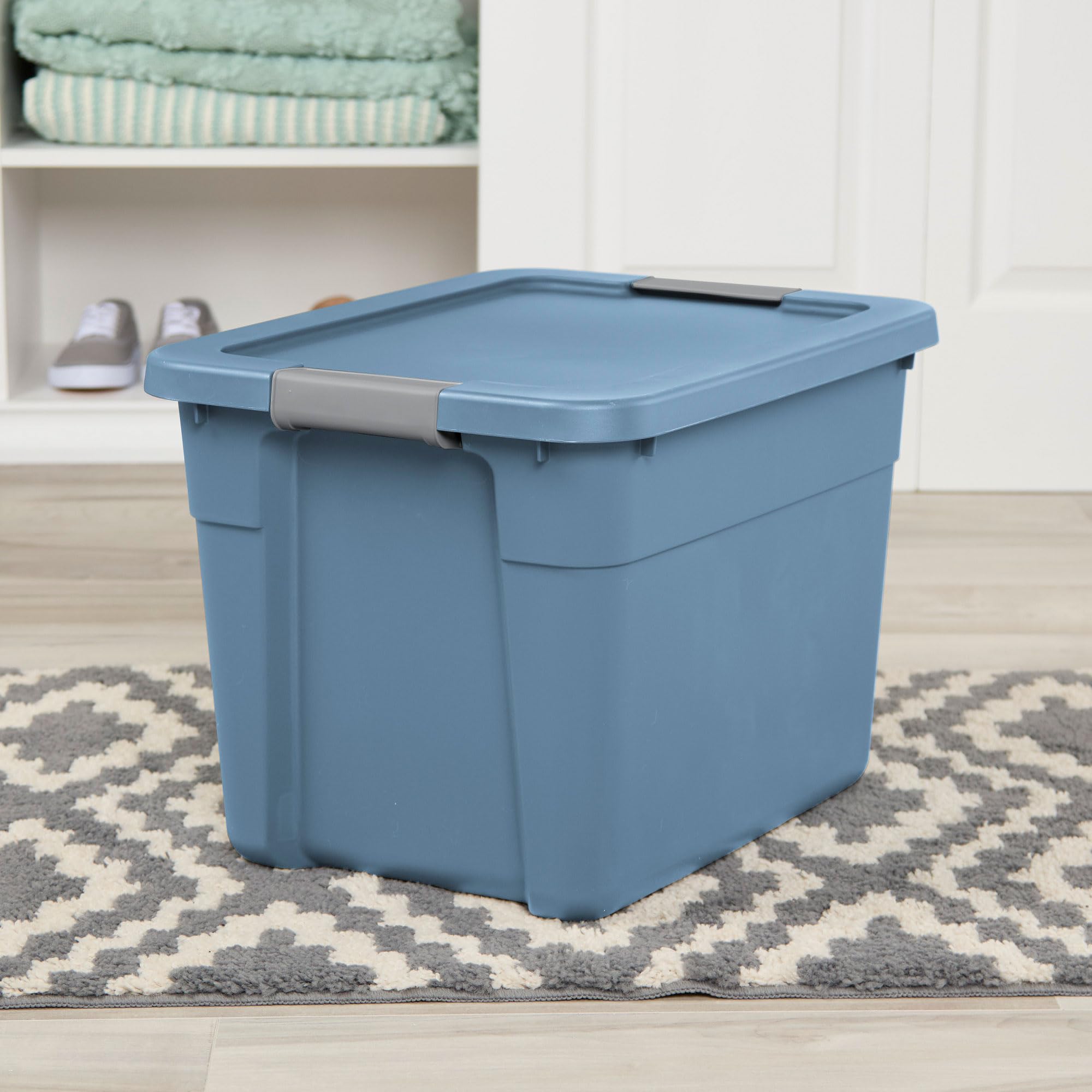 sterilite-12-gallon-latching-tote-stackable-storage-bin-container-with-secure-li image 5