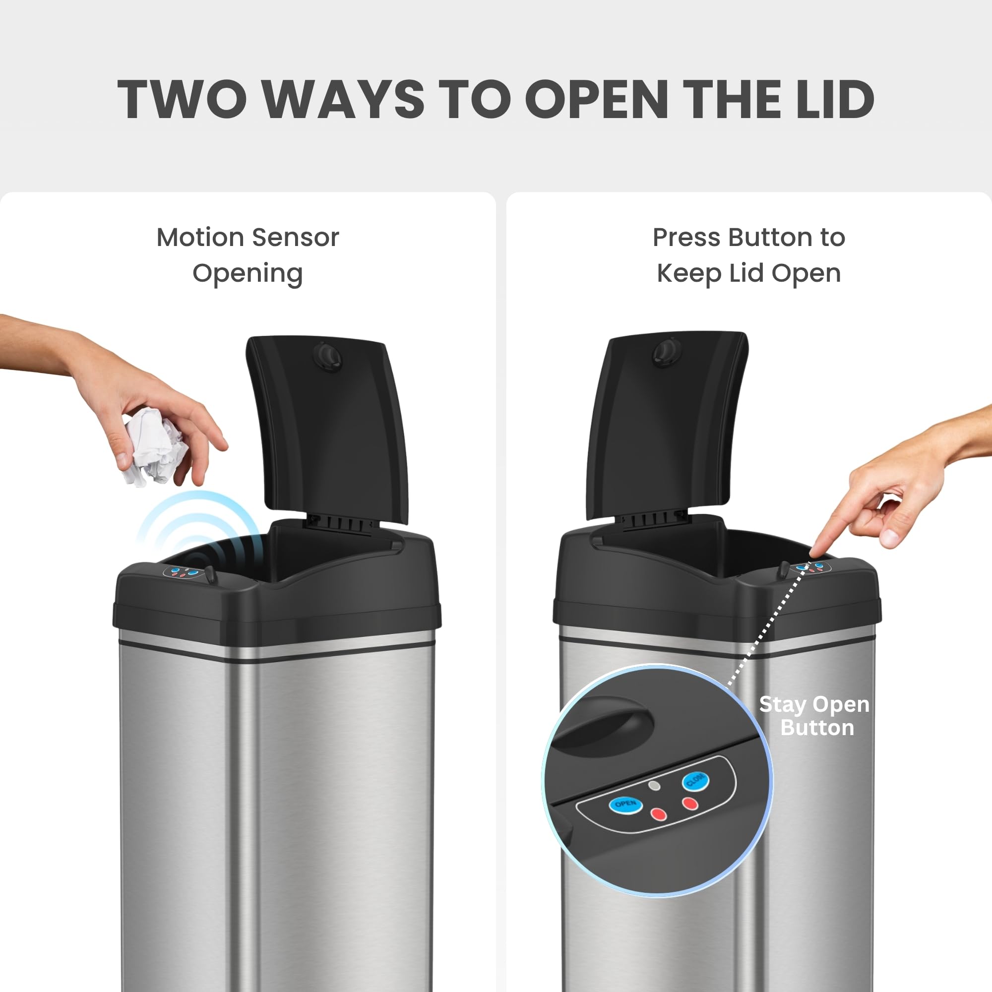 itouchless-13-gallon-sensor-trash-can-with-lid-pet-lock-odor-filter-patented-aut image 5