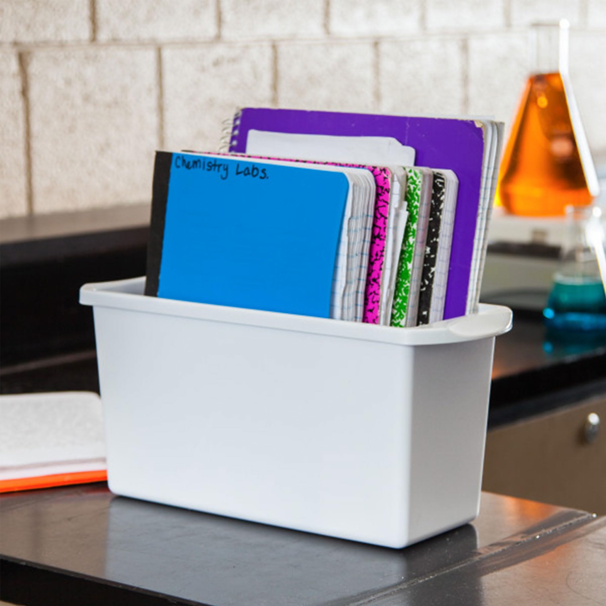 sterilite-ice-cube-bin-narrow-freezer-refrigerator-storage-dishwasher-safe-white image 3