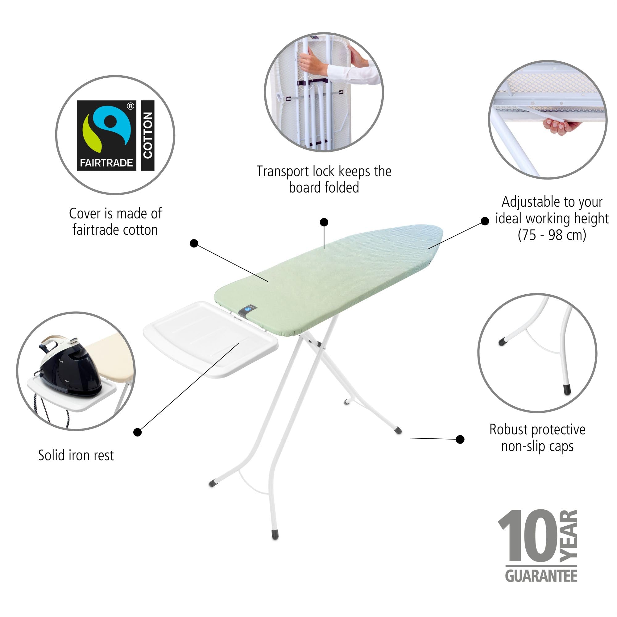 brabantia-xl-comfort-ironing-board-size-c-with-steam-generator-rest-fairtrade-co image 2