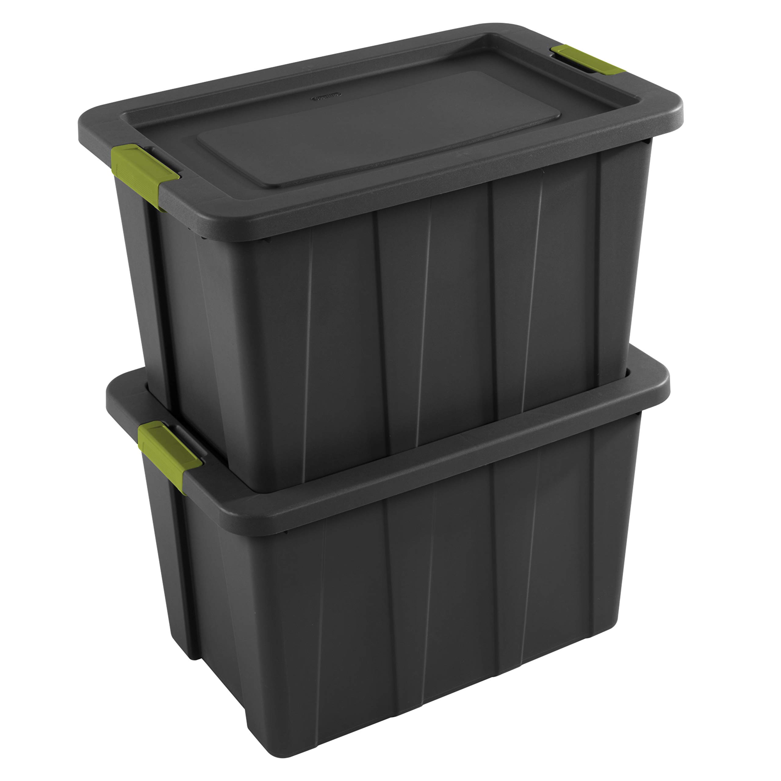 sterilite-30-gal-latching-tuff1-storage-tote-stackable-gray-4-pack image 5