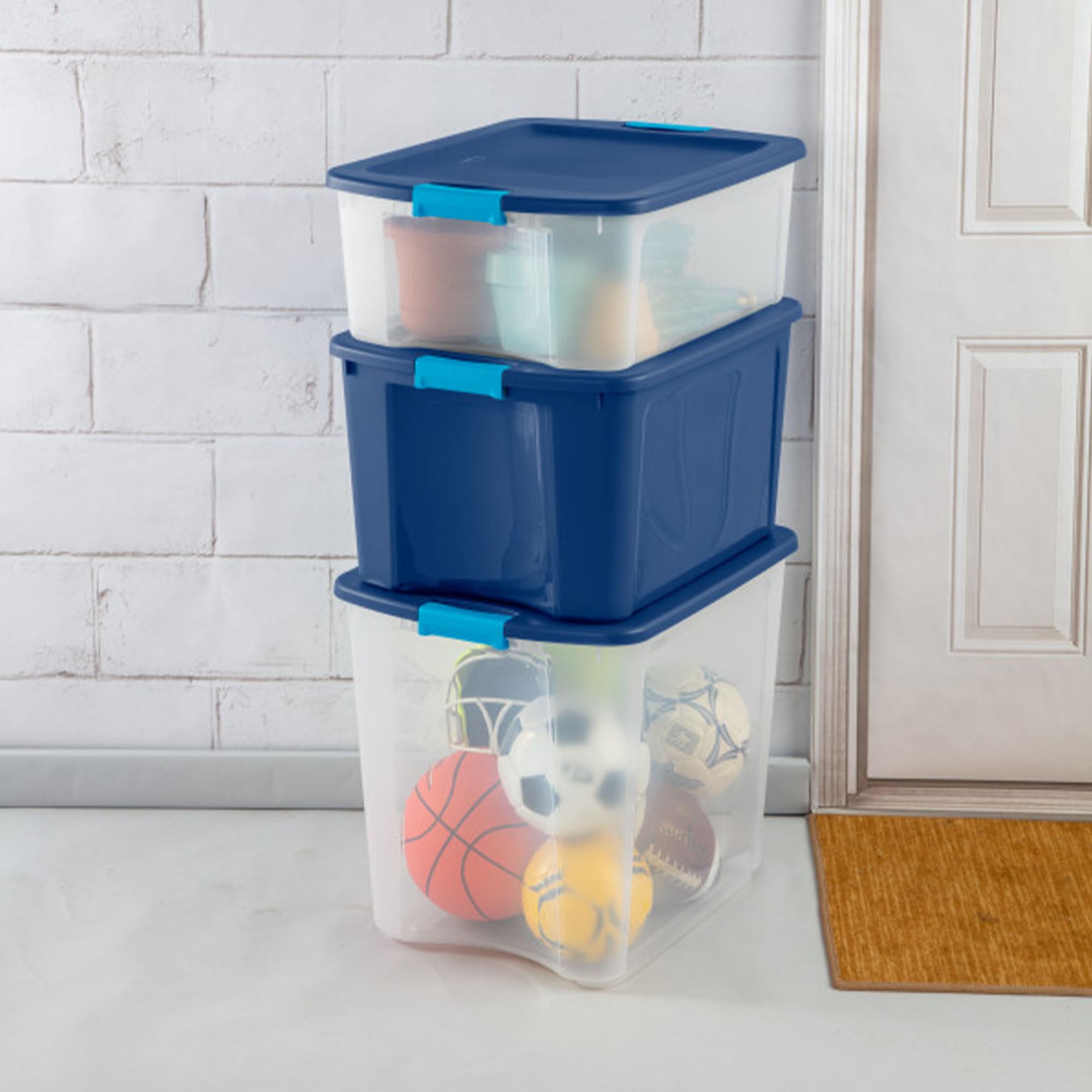 sterilite-18-gal-latch-and-carry-stackable-storage-bin-with-latching-lid-plastic image 6