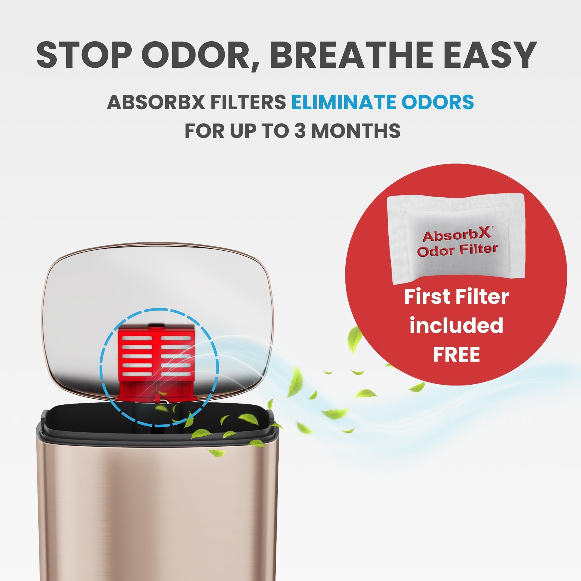 itouchless-softstep-13-2-gallon-step-kitchen-trash-can-with-odor-filter-stainles image 5