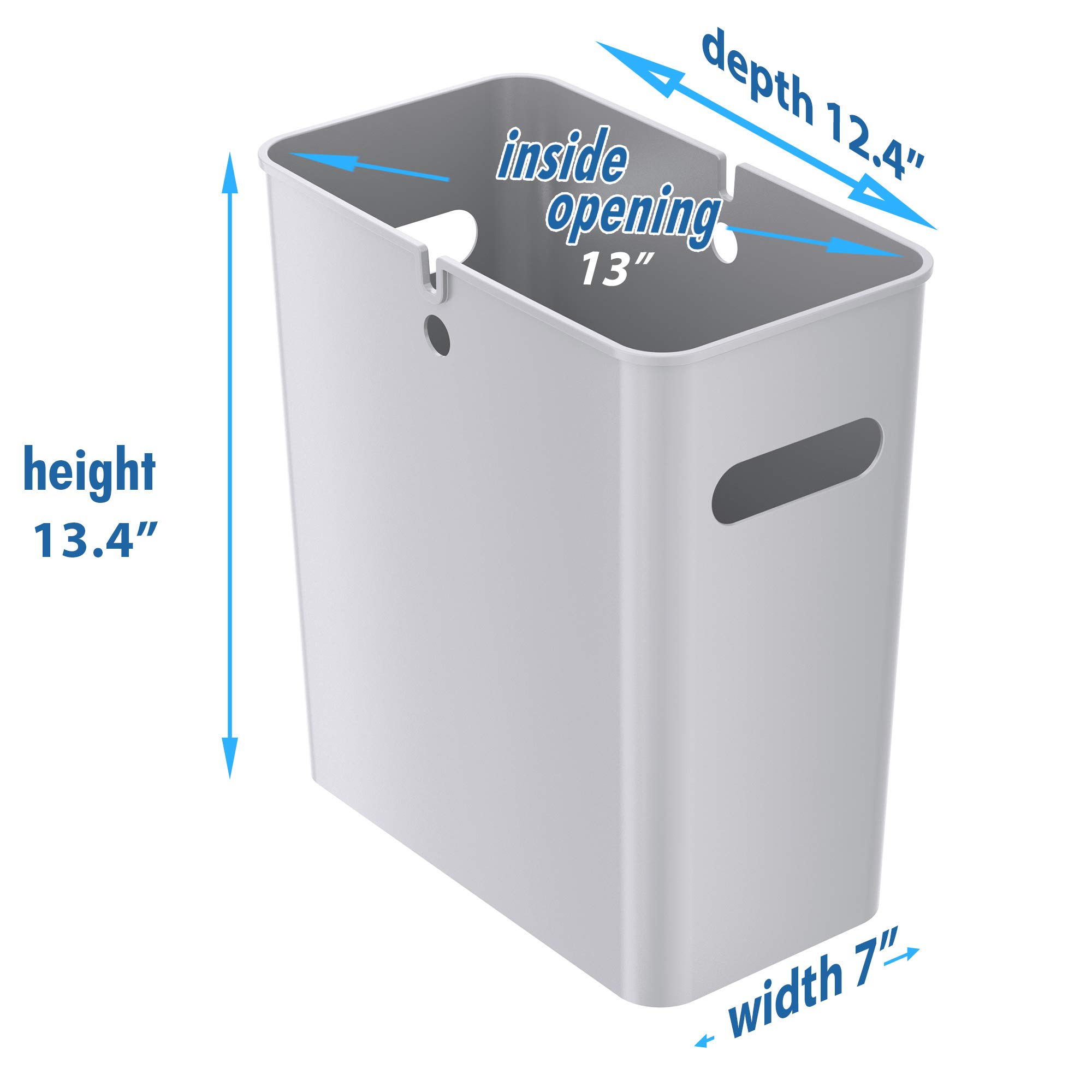 itouchless-slimgiant-4-2-gallon-slim-trash-can-with-handles-2-pack-16-liter-plas image 6