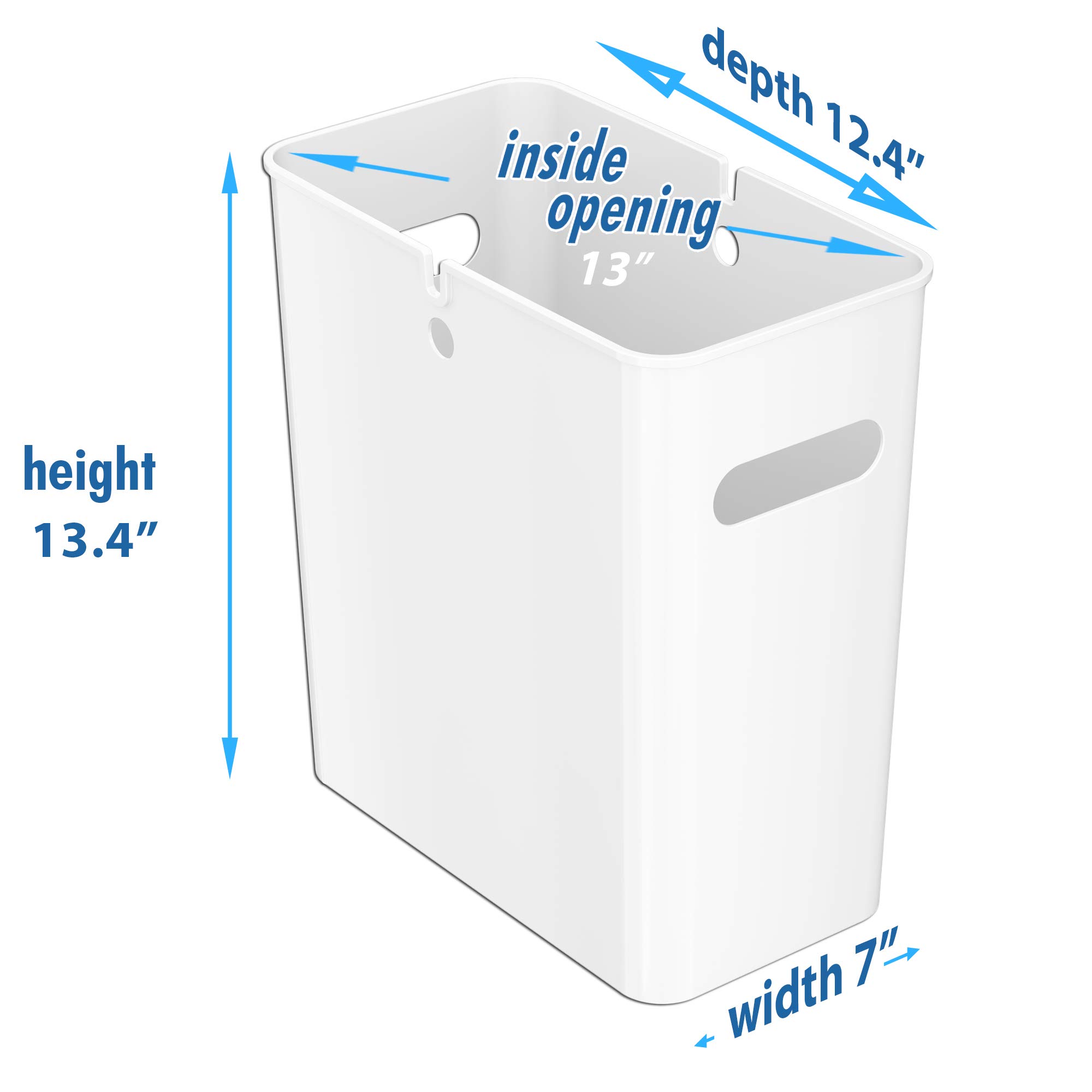itouchless-slimgiant-4-2-gallon-slim-garbage-bin-with-handles-white image 6