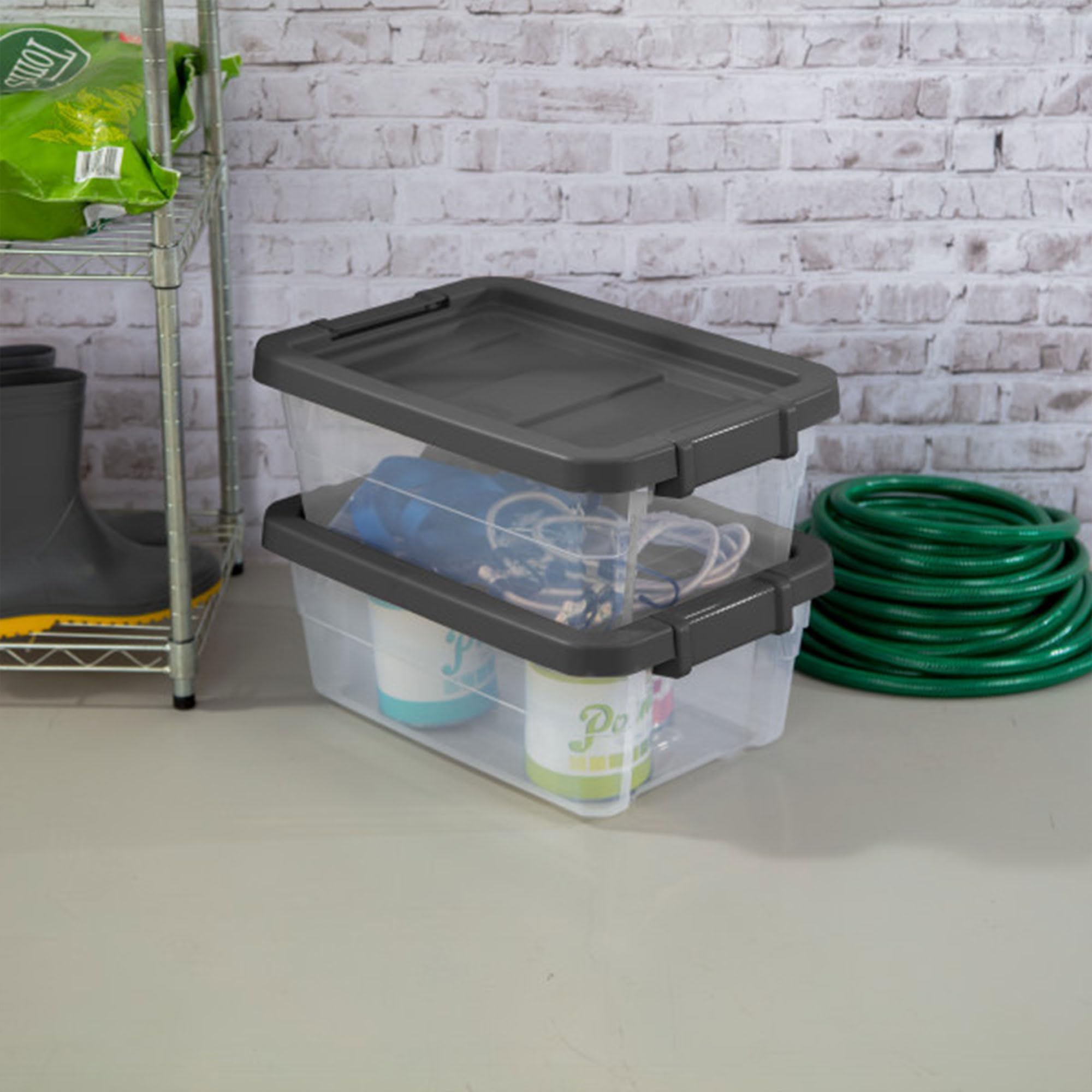 sterilite-16-quart-modular-stacker-box-with-latching-lids-12-pack-clear-plastic- image 8