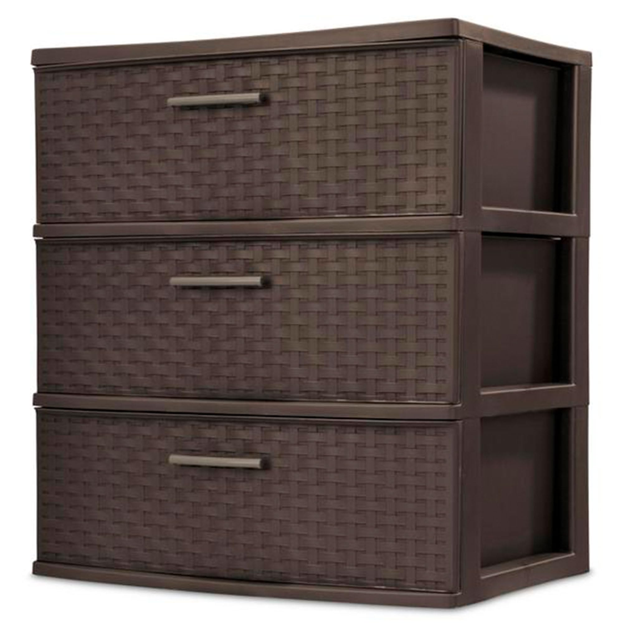 sterilite-3-drawer-wide-storage-tower-espresso image 1