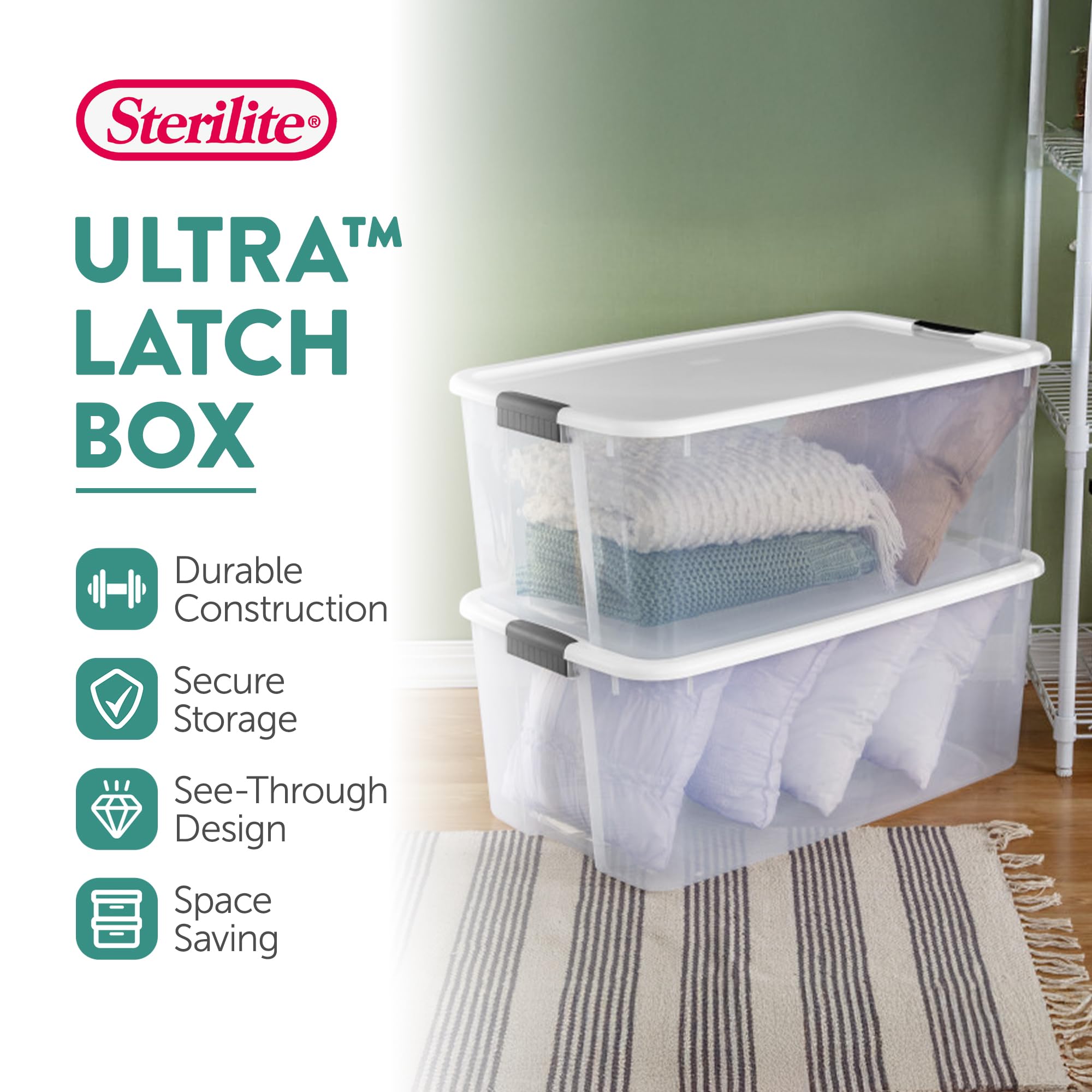 sterilite-ultra-latch-storage-totes-8-pack-116-qt-and-70-qt-clear image 2