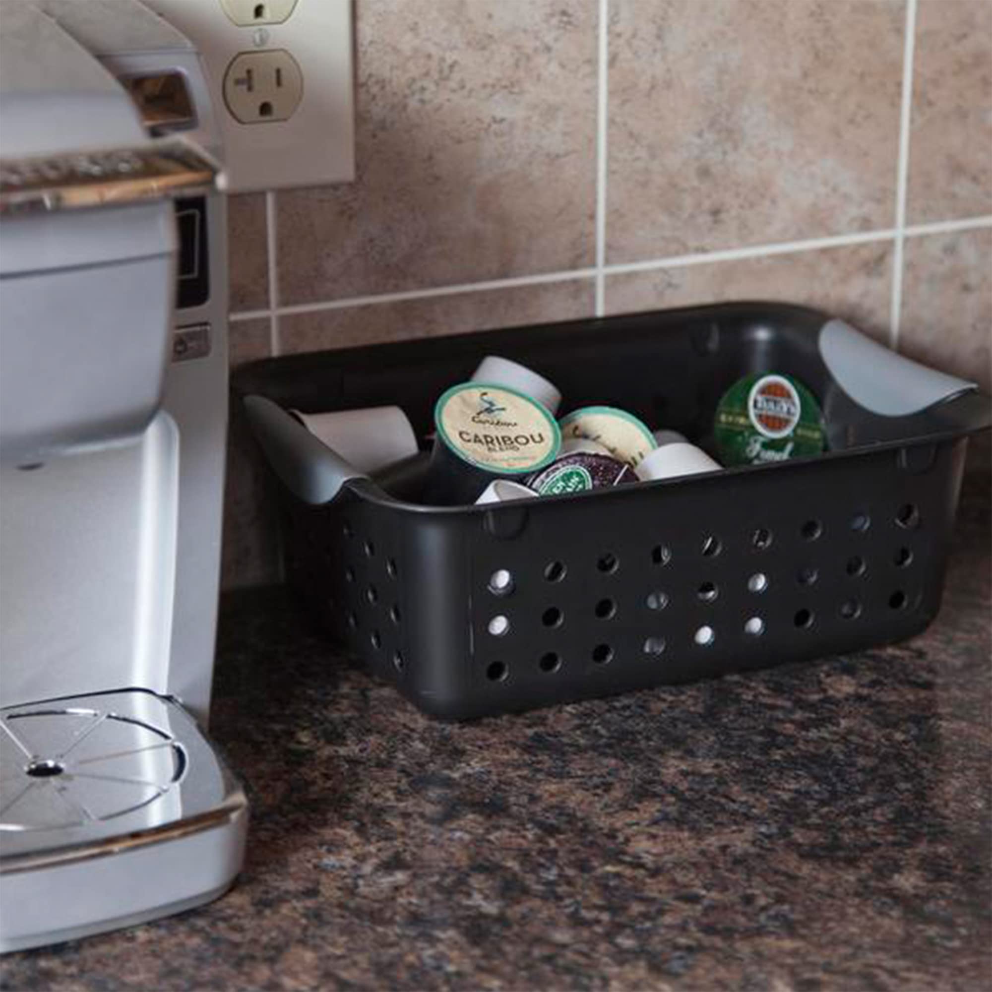 sterilite-small-ultra-basket-storage-bin-for-closets-cabinets-pantry-shelving-an image 7