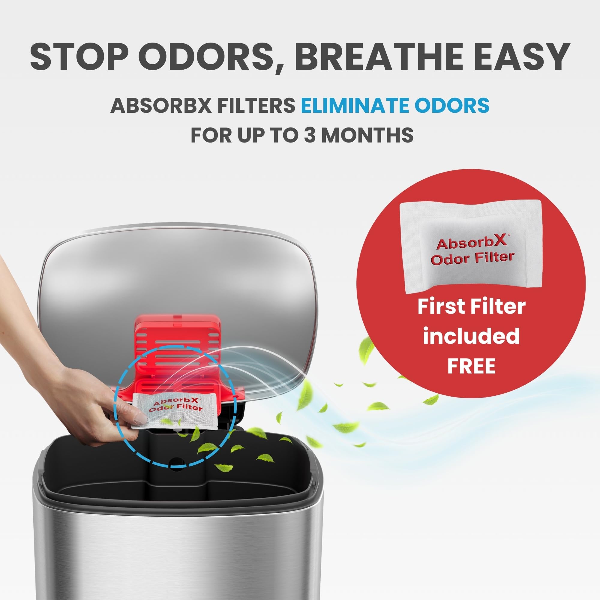 itouchless-13-2-gallon-step-trash-can-with-lid-and-odor-control-filter-stainless image 4