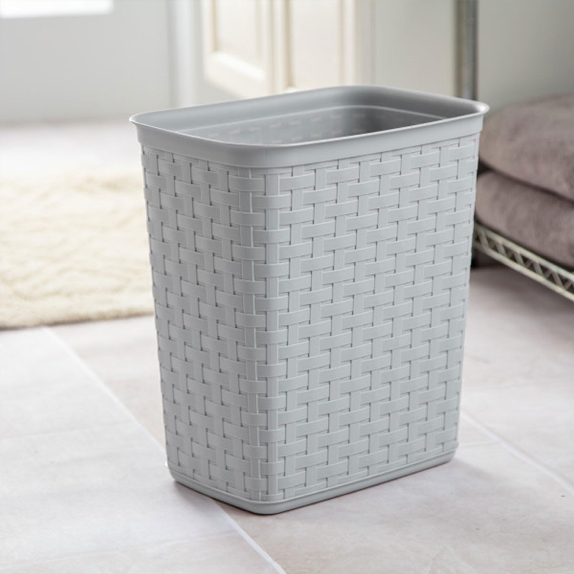 sterilite-3-4-gallon-weave-wastebasket-small-decorative-trash-can-for-bathroom-b image 5