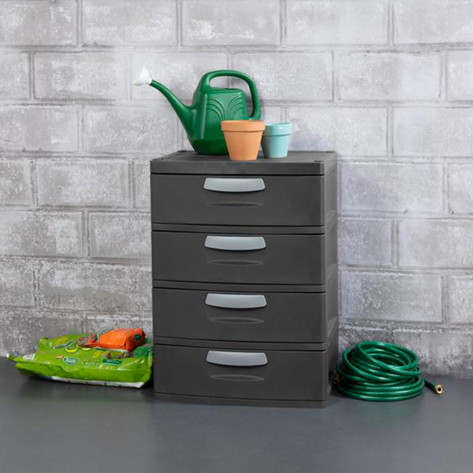sterilite-4-drawer-heavy-duty-gray-storage-unit-with-black-handles-6-pack image 5