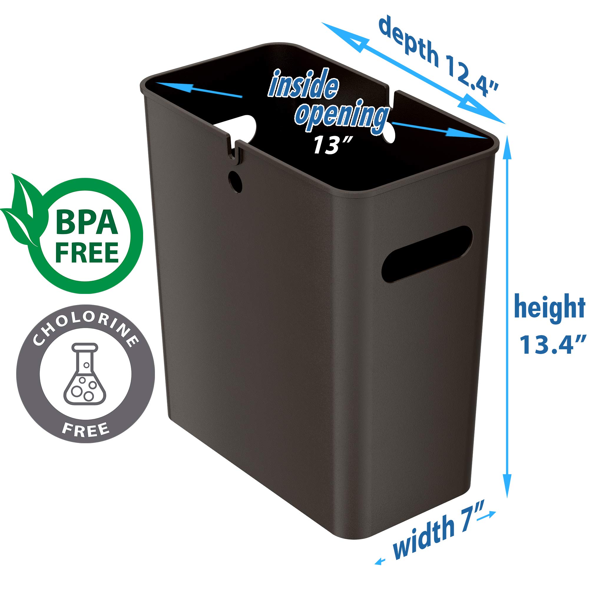 itouchless-slimgiant-4-2-gallon-slim-garbage-can-with-handles-16-liter-plastic-s image 3