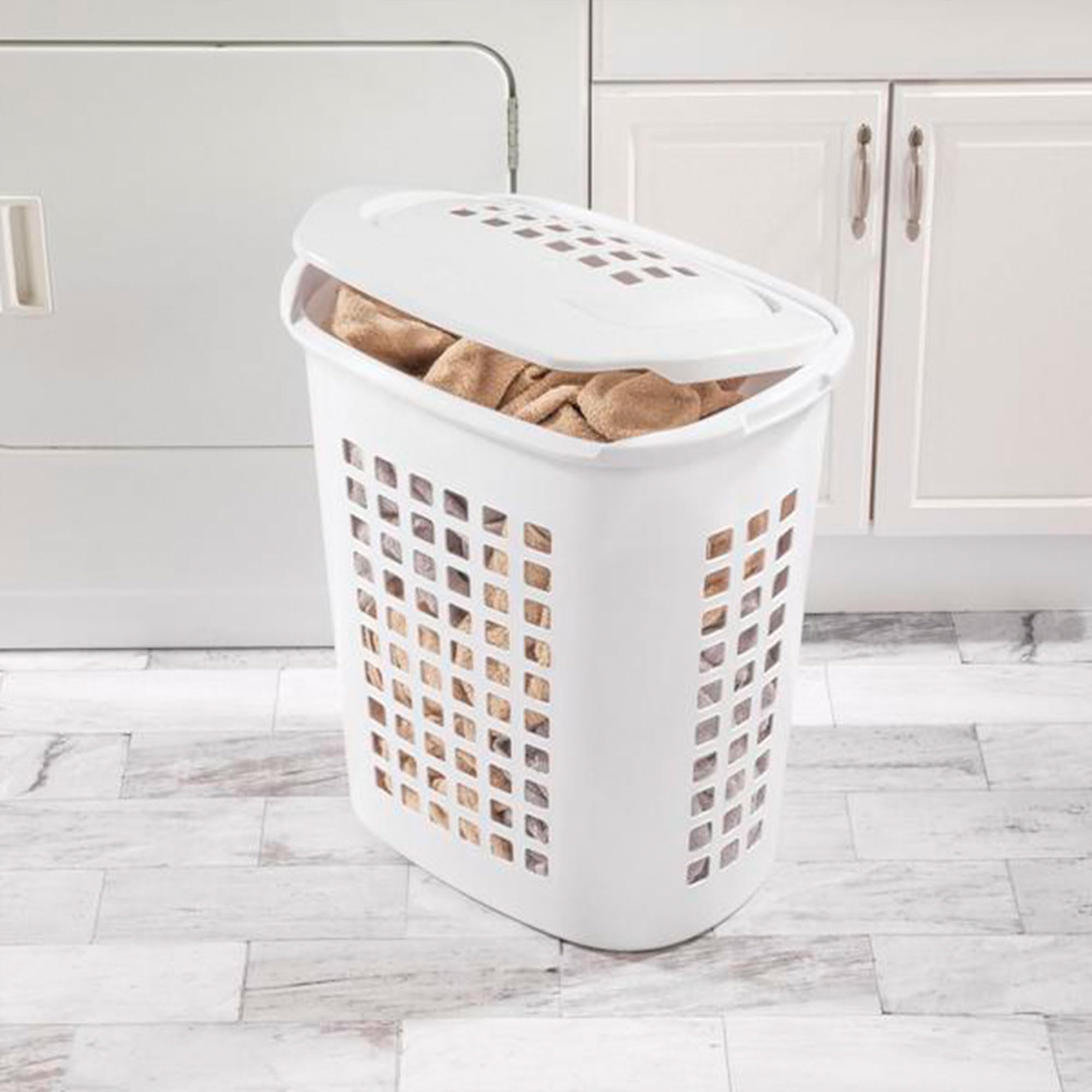 sterilite-2-3-bushel-lift-top-laundry-hamper-24-tall-white-4-pack image 3