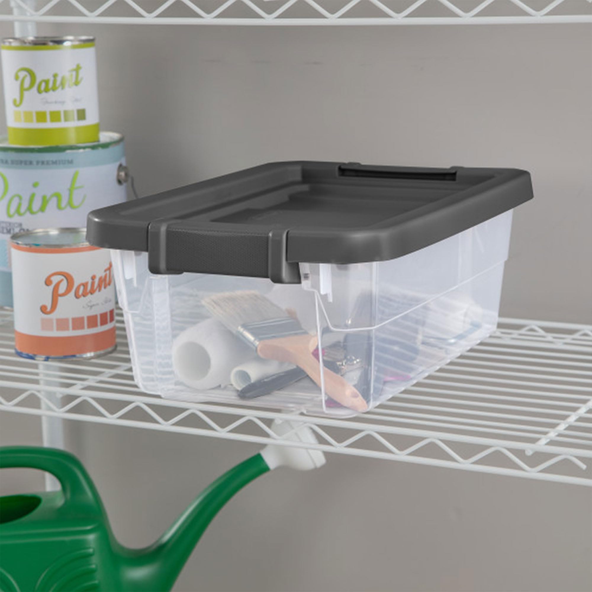sterilite-16-quart-modular-stacker-box-with-latching-lids-12-pack-clear-plastic- image 6