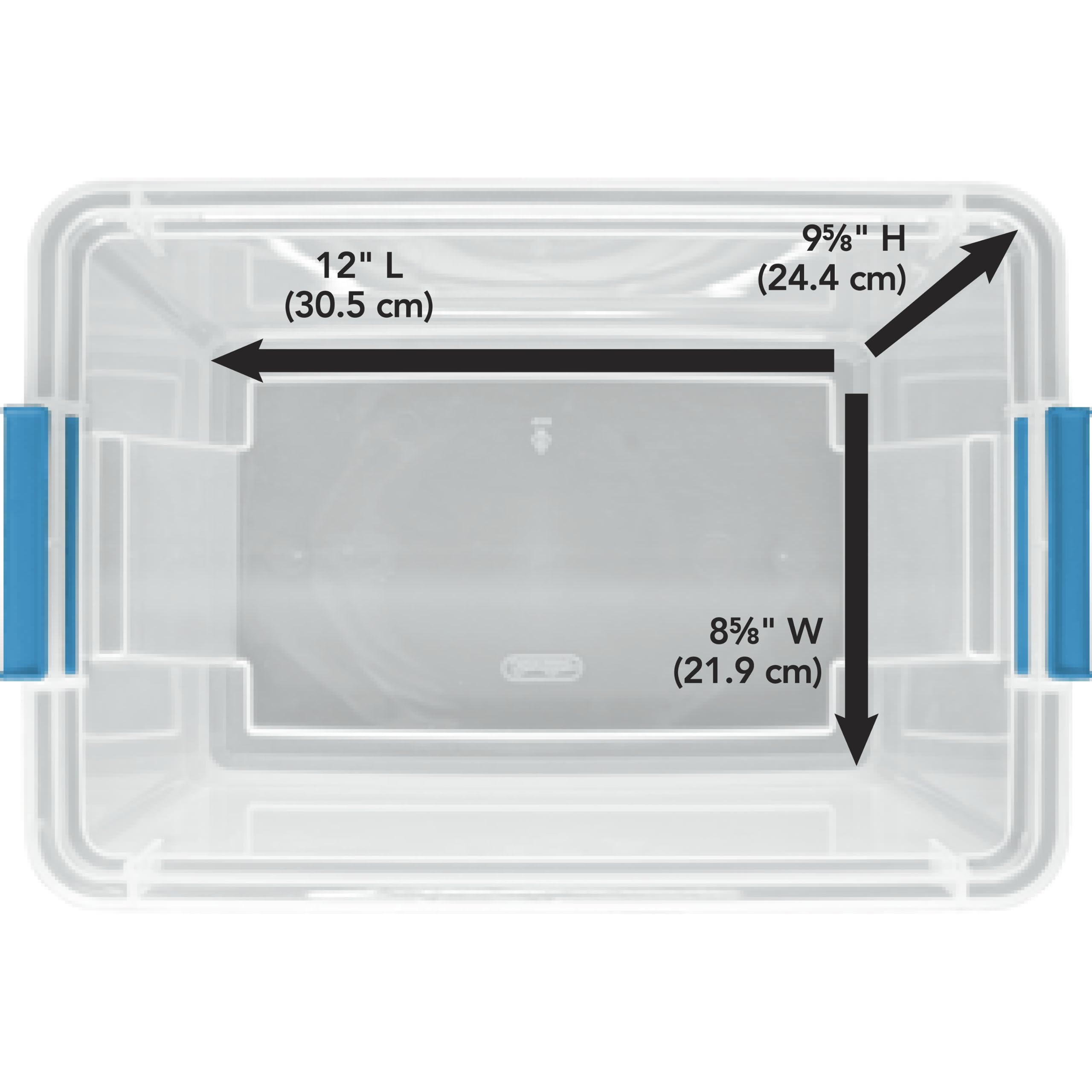 sterilite-20-qt-gasket-box-stackable-storage-bin-with-latching-lid-tight-seal-cl image 7