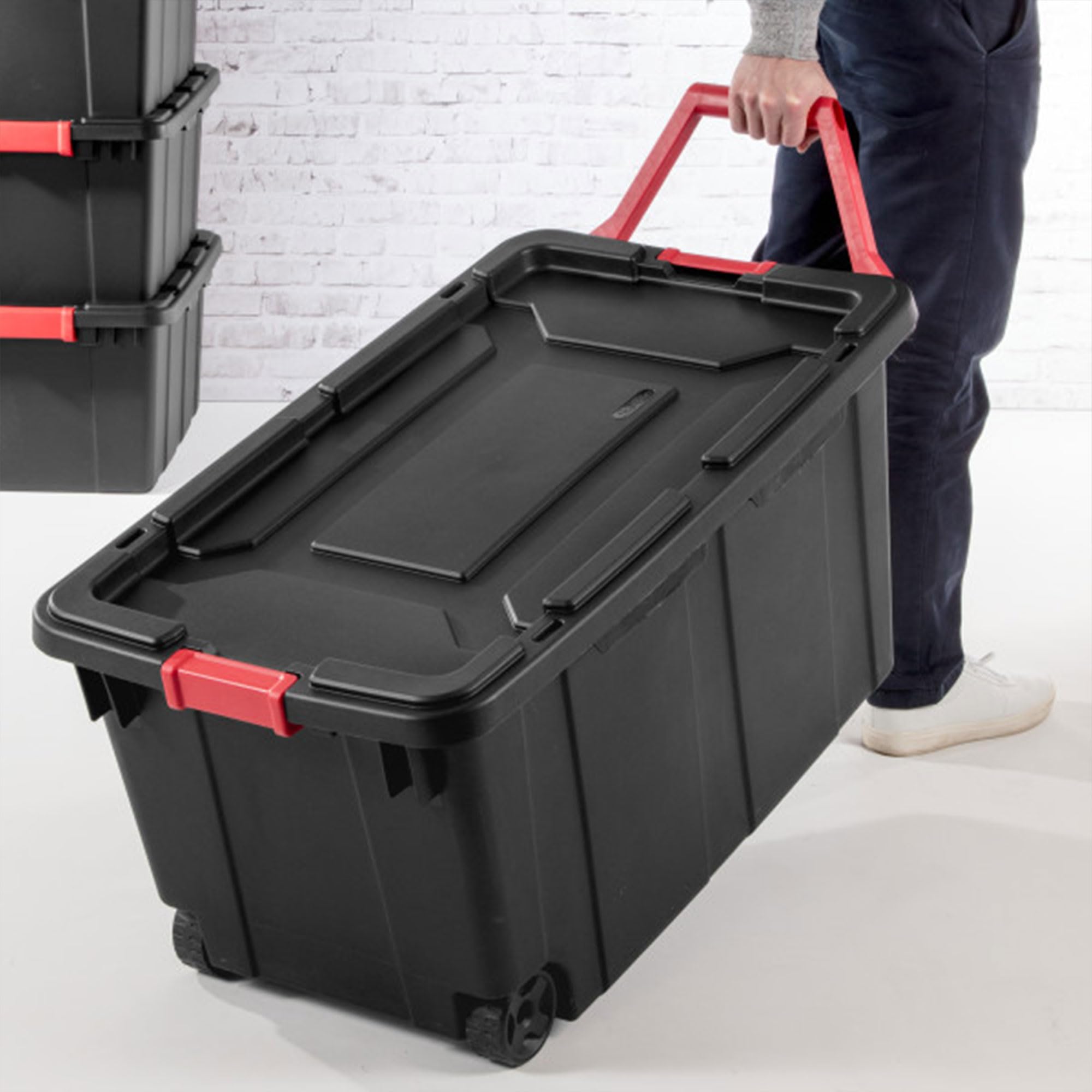 sterilite-industrial-tote-heavy-duty-storage-bins-with-lids-and-wheels-40-gallon image 4