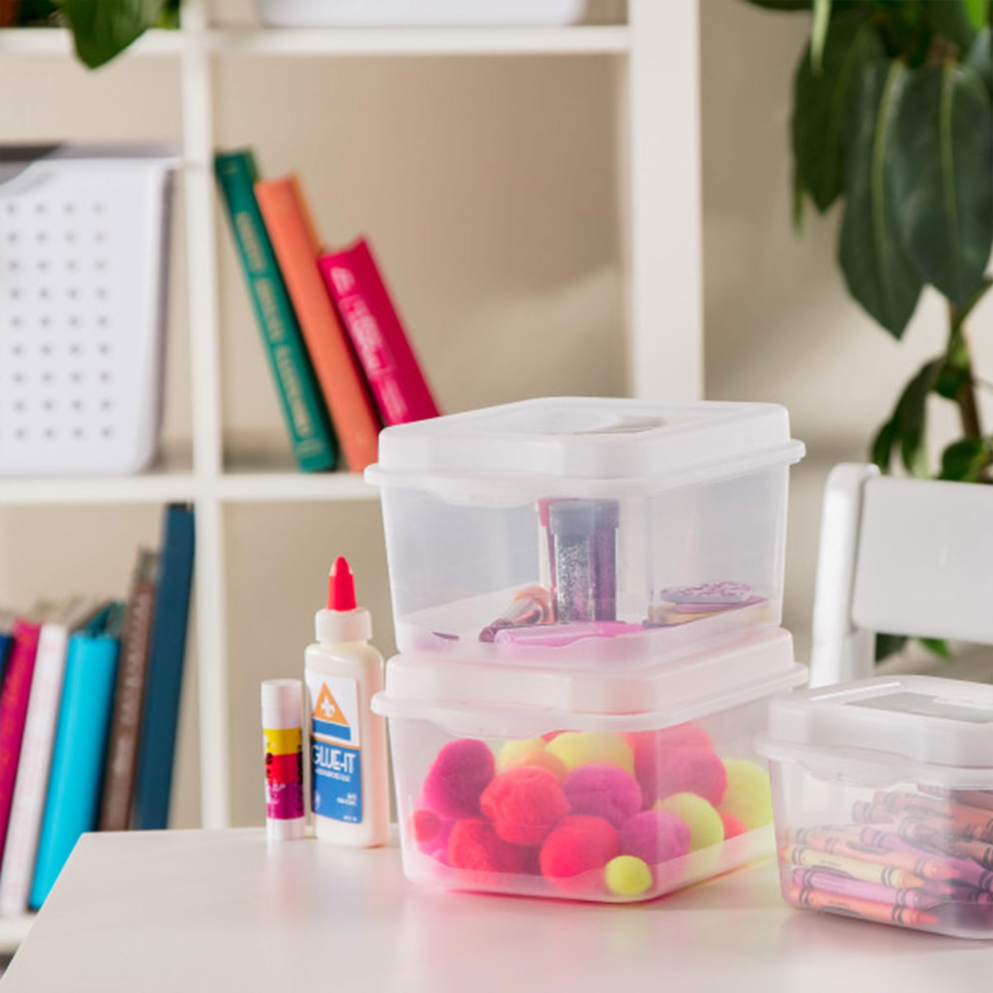 sterilite-fliptop-stackable-small-storage-bin-with-hinging-lid-clear-36-pack image 7