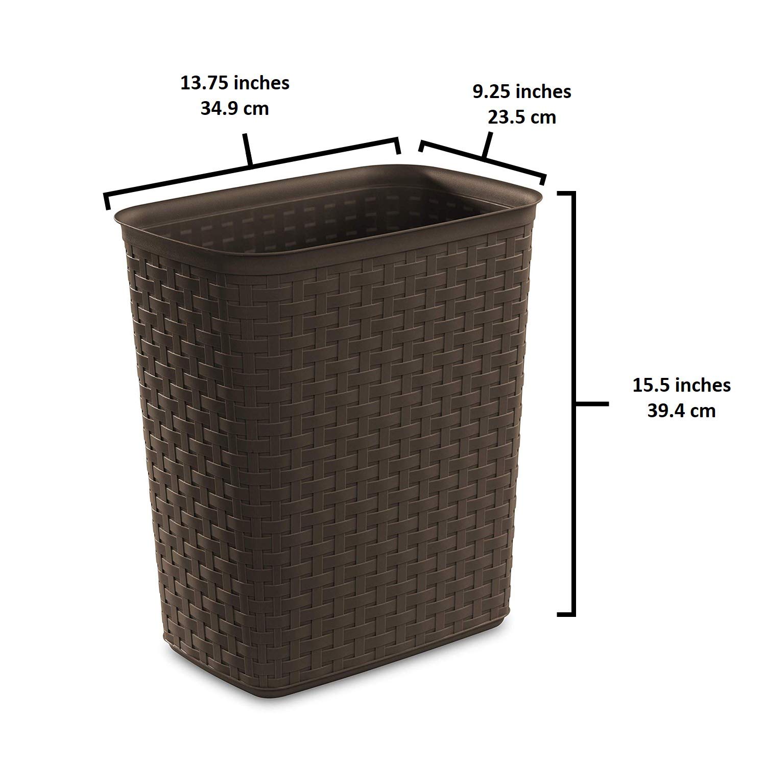 sterilite-weave-5-8-gallon-plastic-wastebasket-6-pack image 3